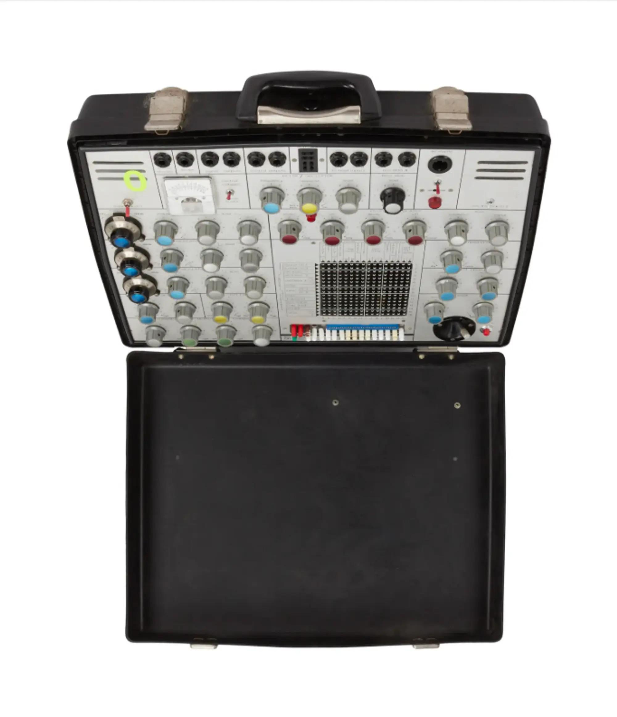 Lot #11.; Florian Schneider | Stage Played EMS Synthi A Suitcase Synthesizer Lot #11 Florian Schneider Stage Played EMS Synthi A Suitcase Synthesizer