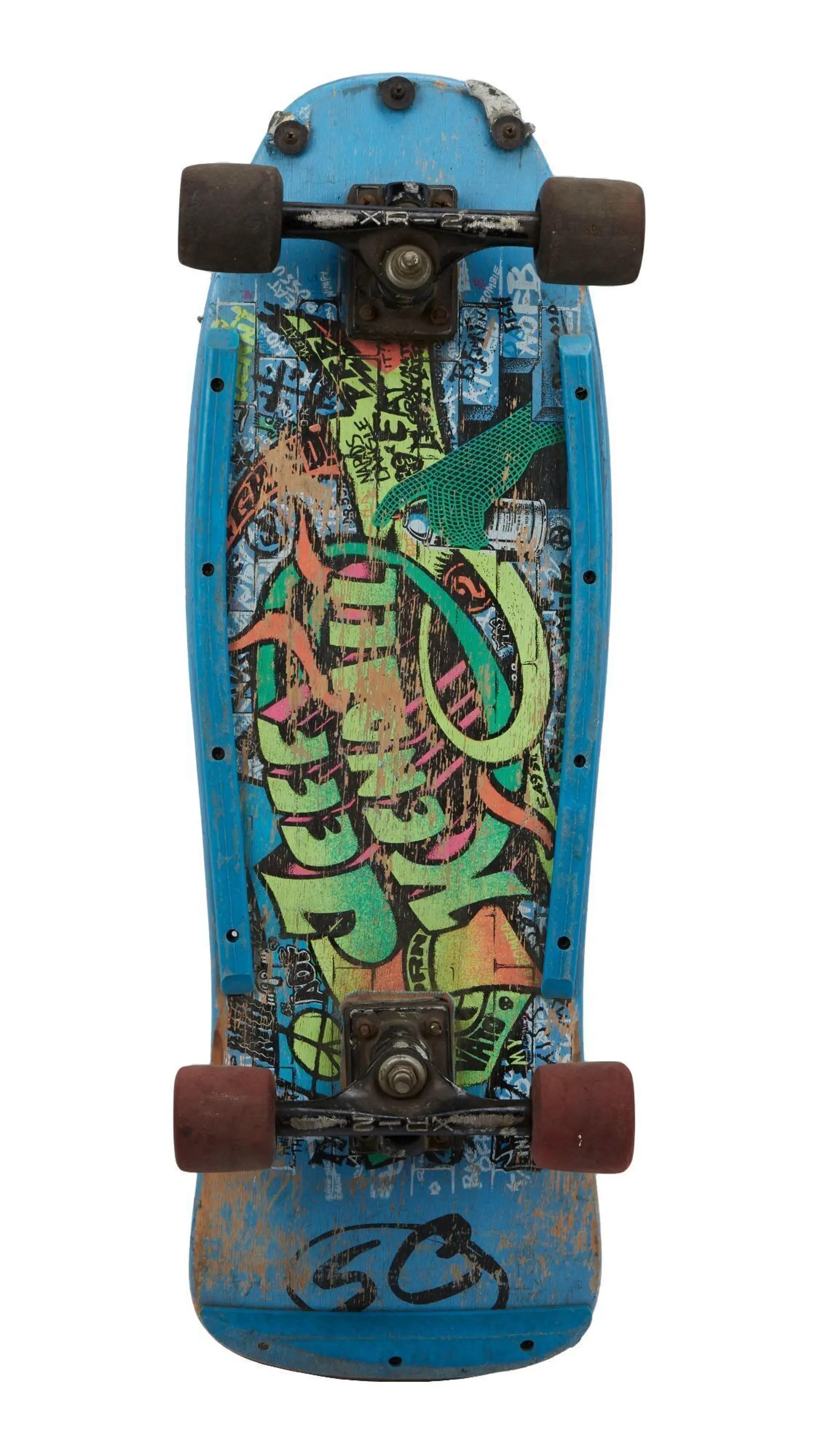 Lot #122  Santa Cruz Jeff Kendall "Graffiti" Skateboard