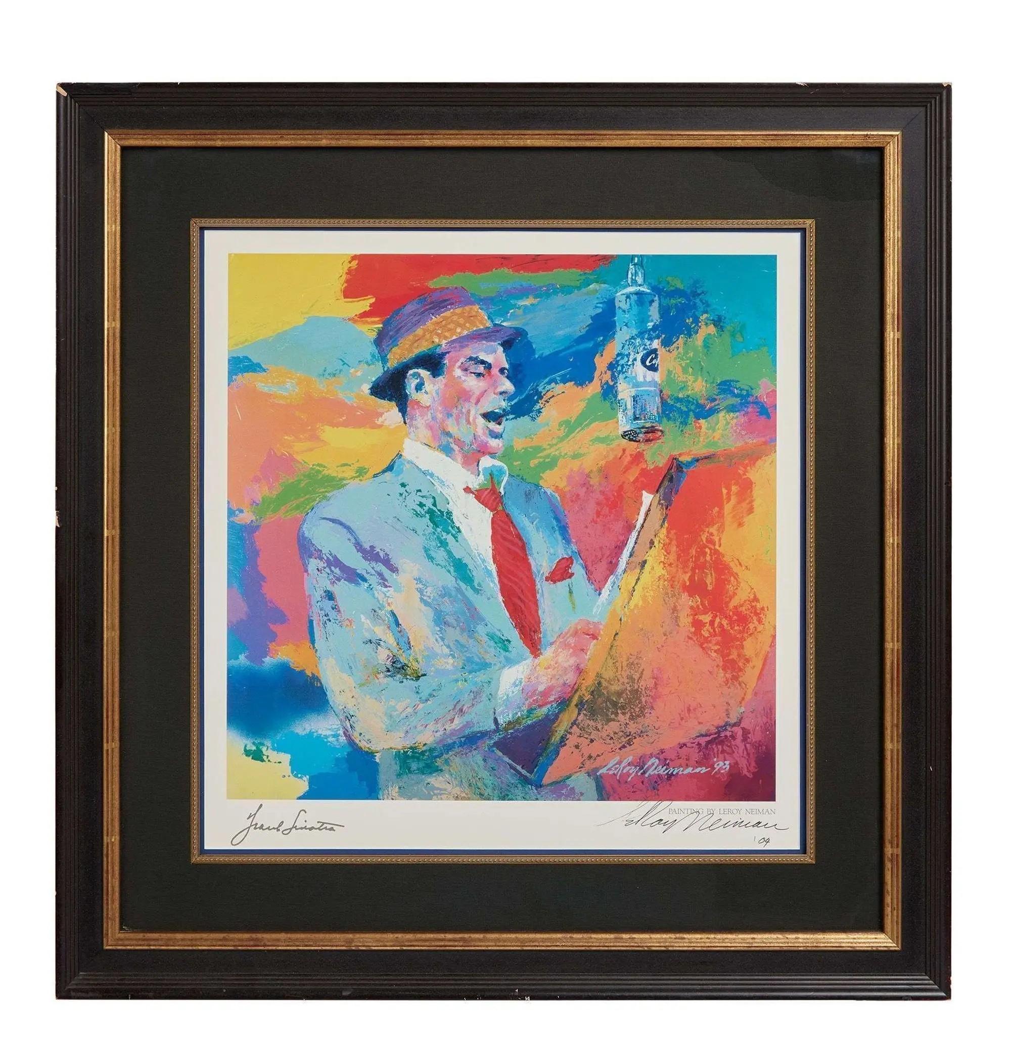 Friars Club | Frank Sinatra Duets Leroy Neiman Signed Print Friars Club Frank Sinatra Duets Leroy Neiman Signed Print