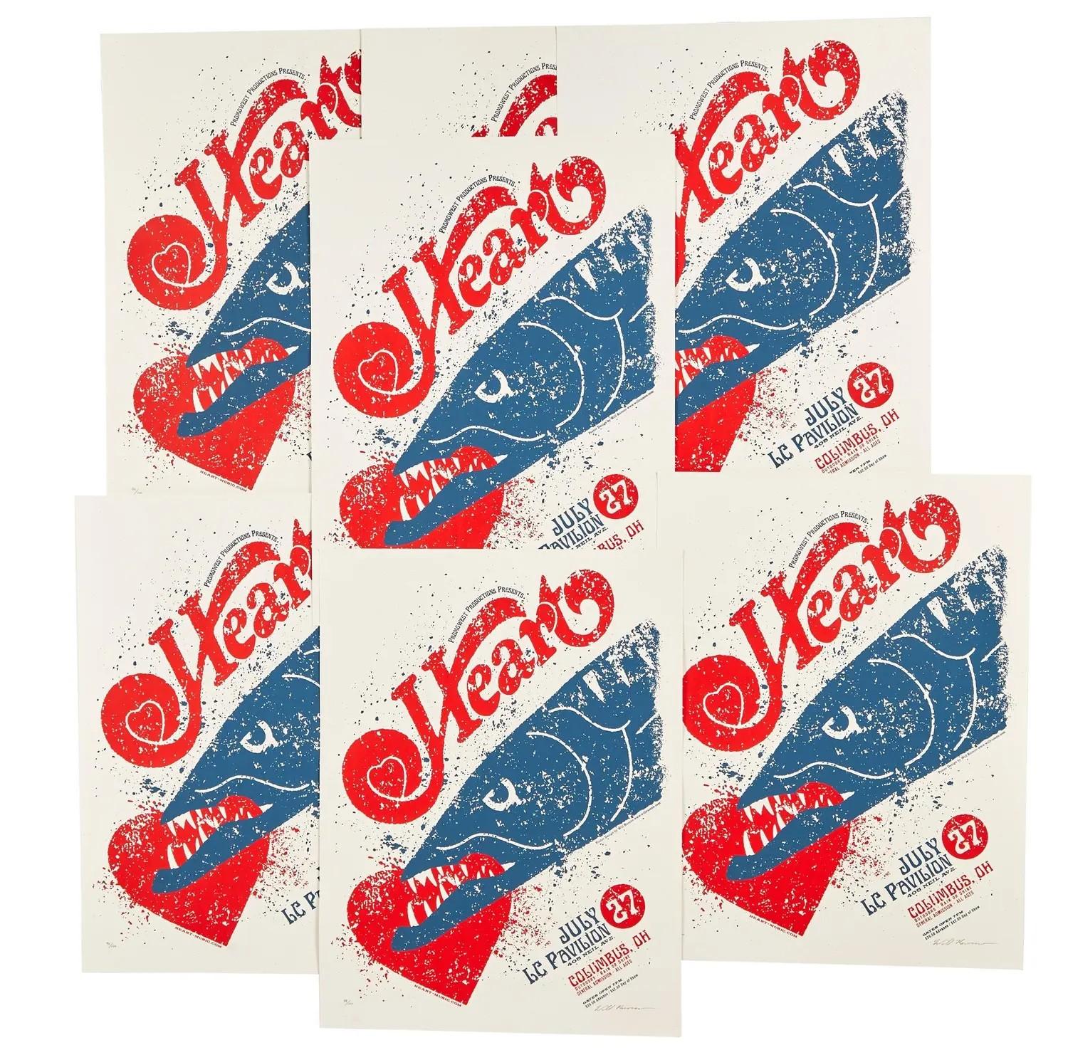 Lot 20  Heart Promo Posters