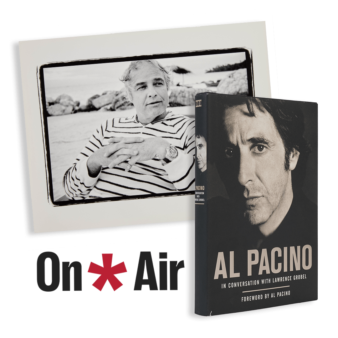 An image of Lawrence Grobel and Al Pacino