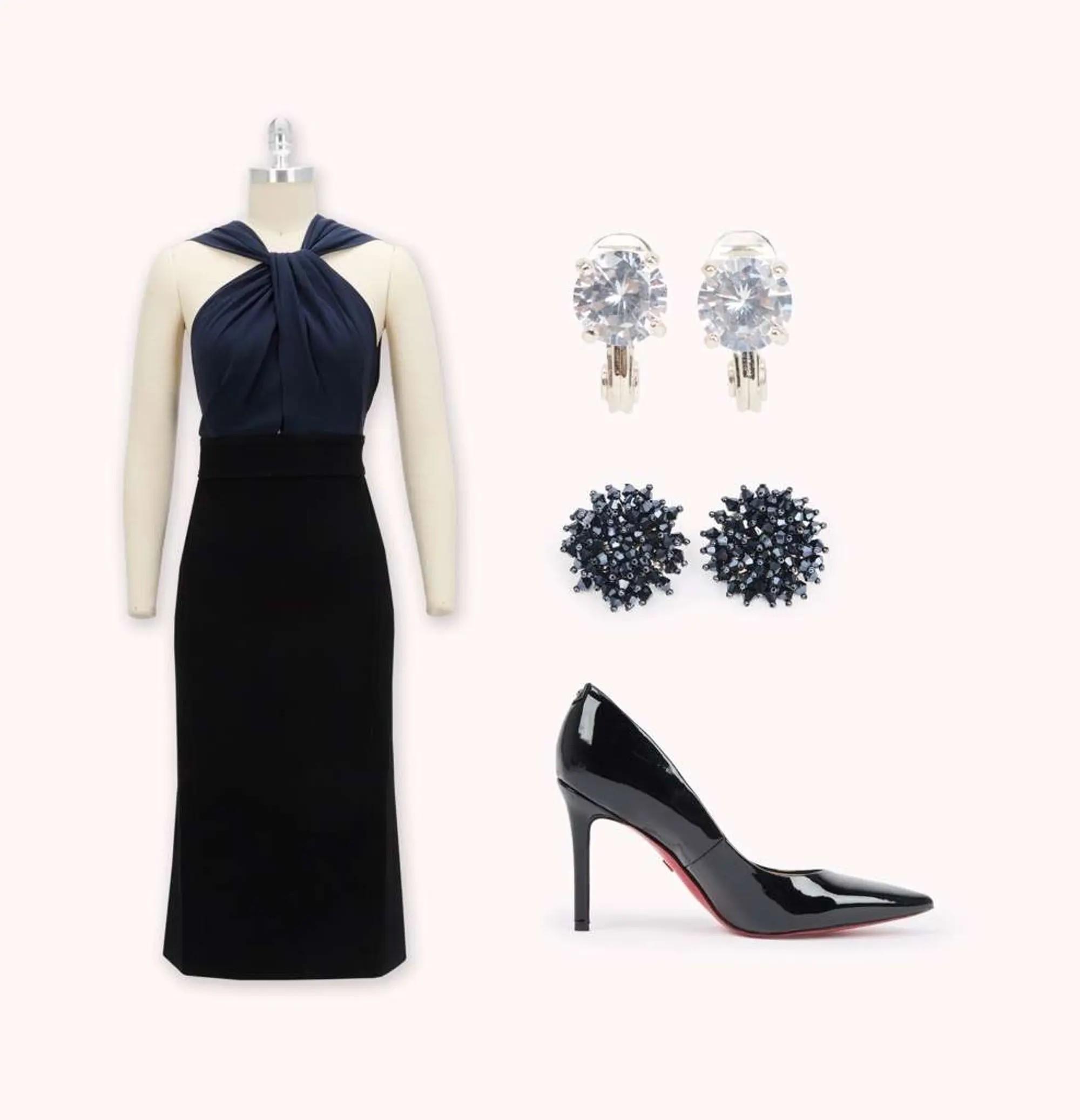 Lot #342  And Just Like That… Charlotte York-Goldenblatt Season 3 Episode 8 Dress and Shoes
