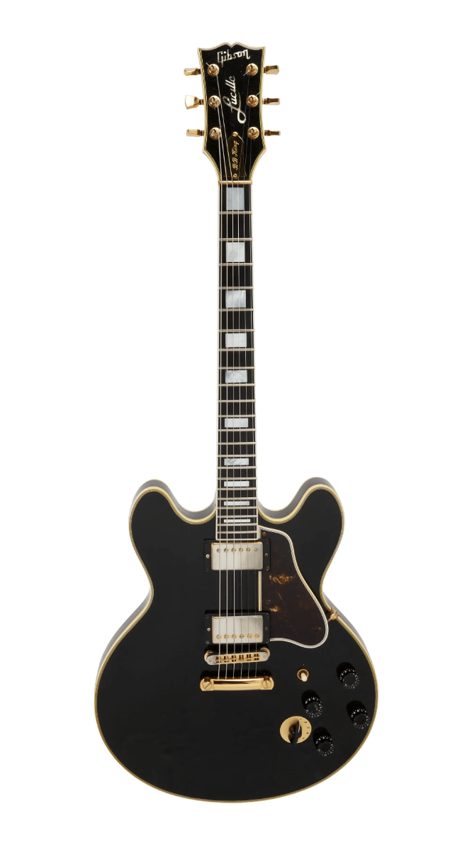 Lot #4. B.B. King | Owned, Stage Played, and Screen Matched 1986 Gibson Lucille Electric Guitar, Black Lot #4 B.B. King Owned, Stage Played, and Screen Matched 1986 Gibson Lucille Electric Guitar, Black