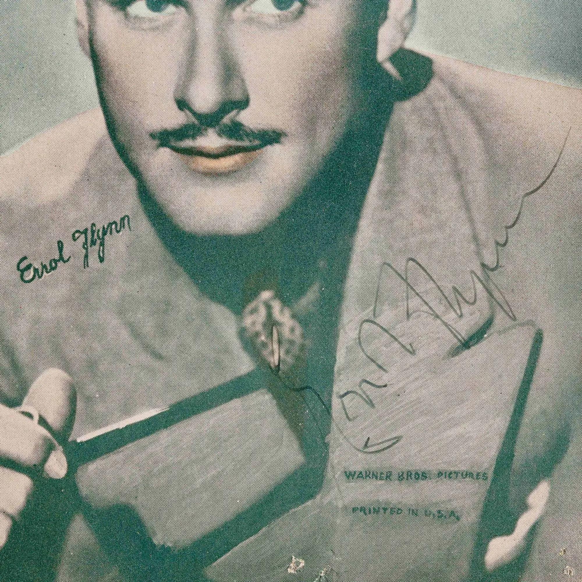 Lot #169  Errol Flynn Signed Photo Print