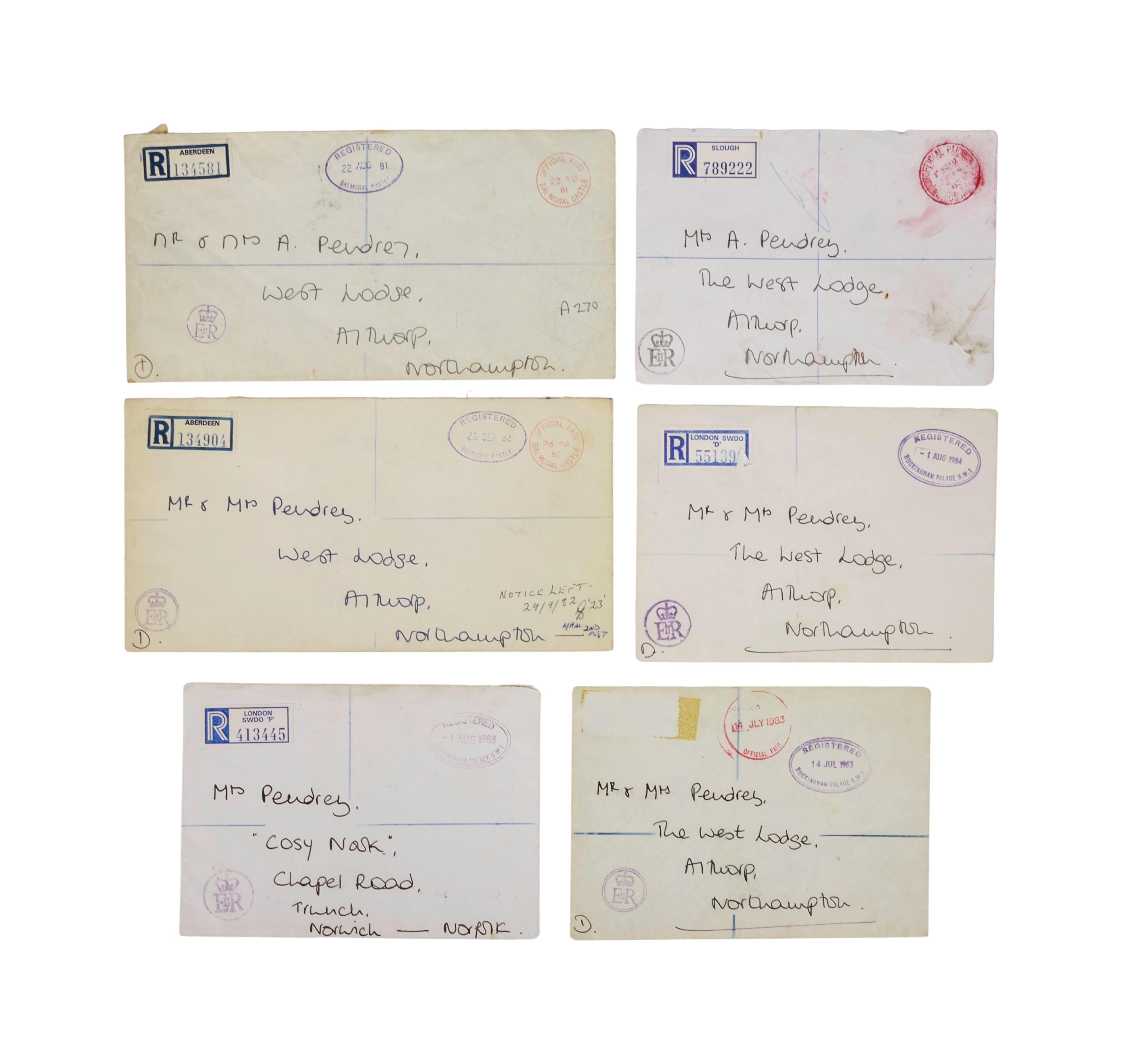 a collection of handwritten letters addressed to different people .