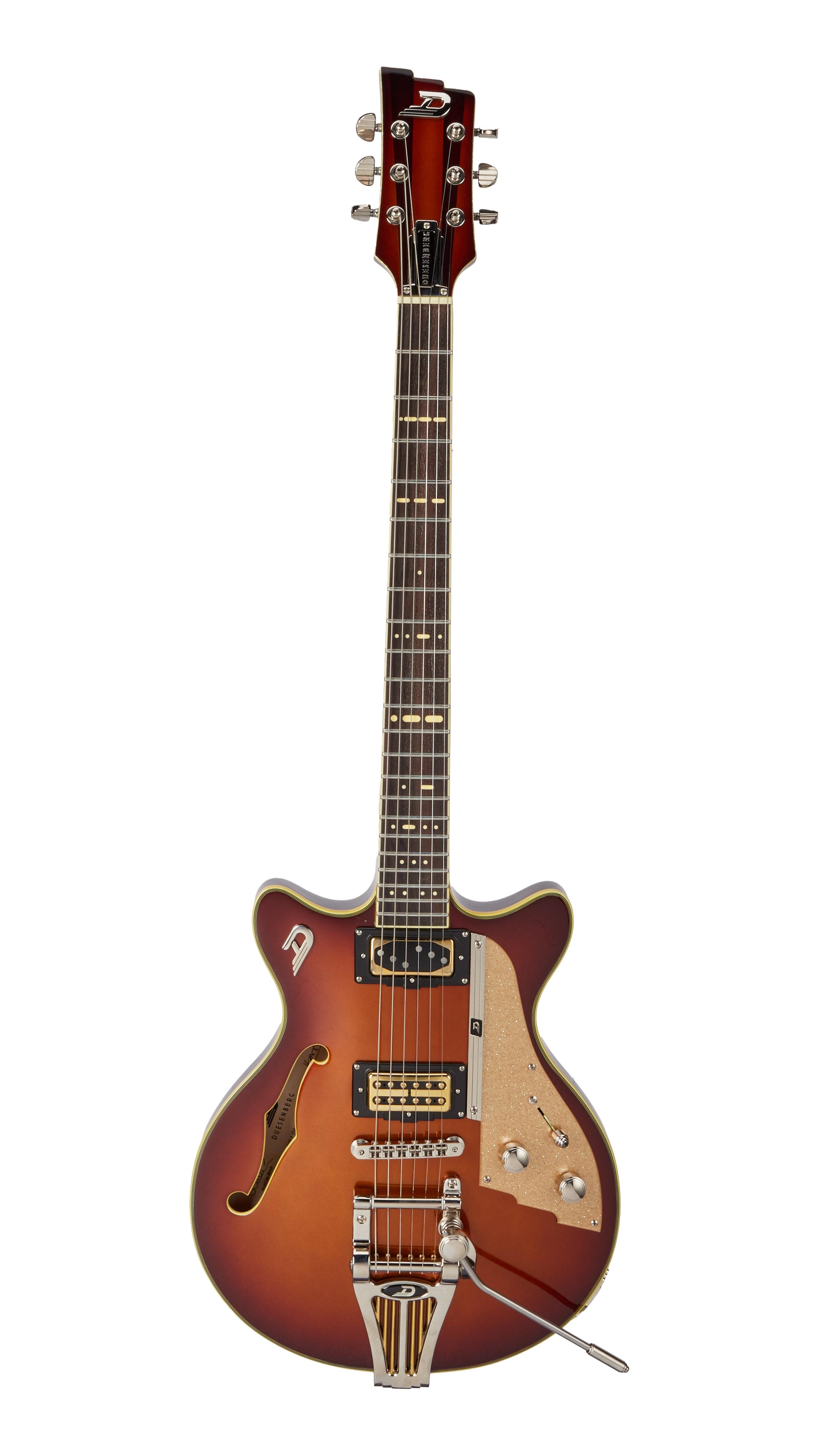 Joe Walsh | Stage Played Duesenberg Joe Walsh Signature Guitar, Gold Burst with Image