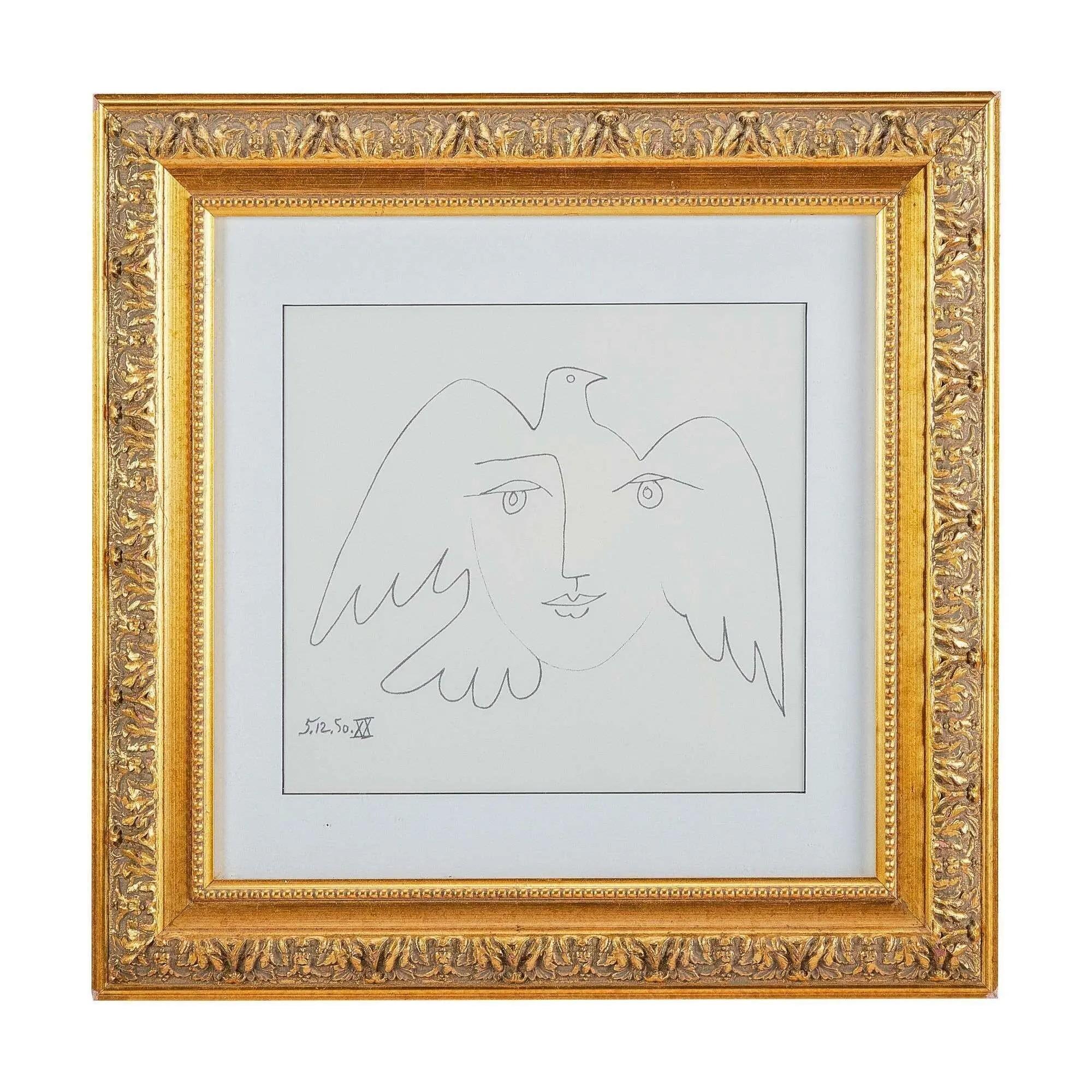 Lot #174 Anna Strasberg Circa 1970s After Picasso Offset Lithograph Lot #174 Anna Strasberg Circa 1970s After Picasso Offset Lithograph