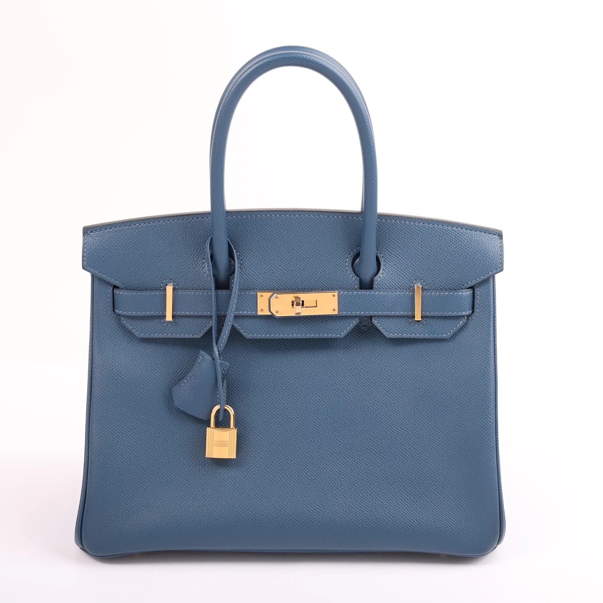 Hermès | 2020 Deep Blue Epsom Birkin 30 (GHW)