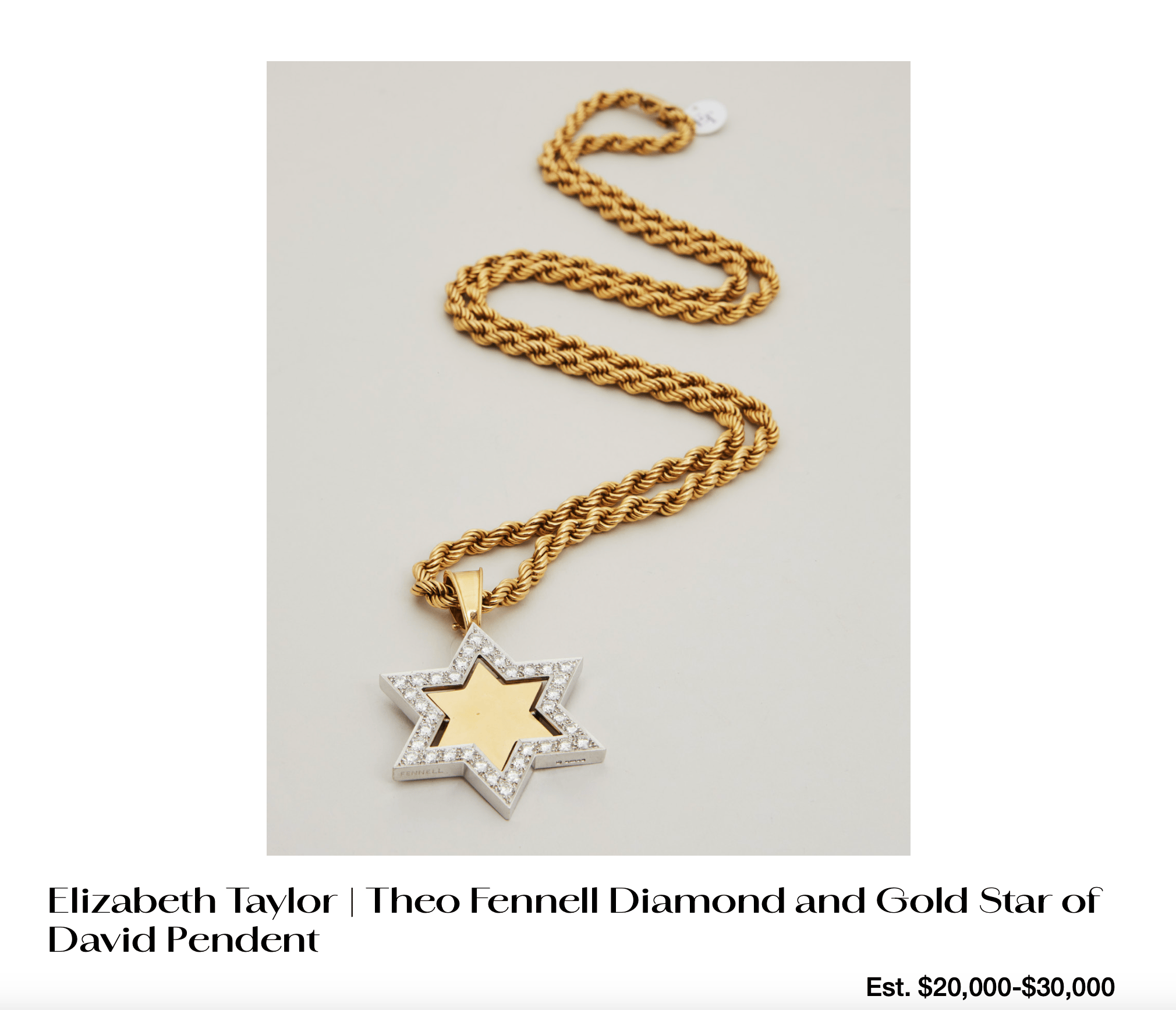 a necklace with a diamond and gold star of david pendant
