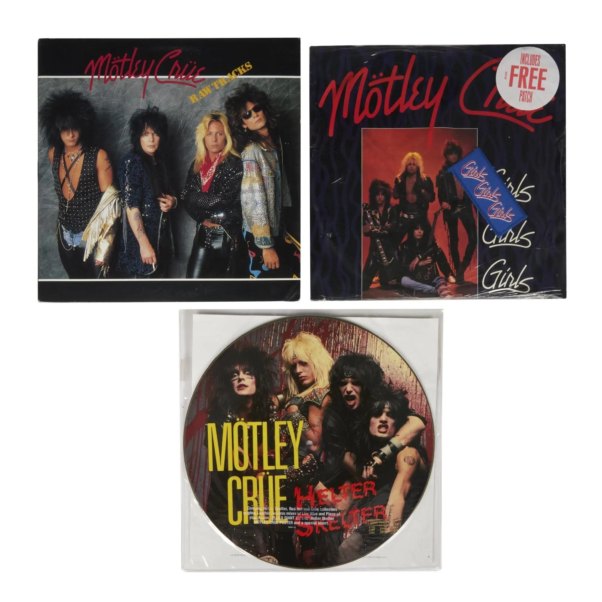 Lot #499. Tommy Lee | Motley Crue Record Albums Lot #499 Tommy Lee Motley Crue Record Albums