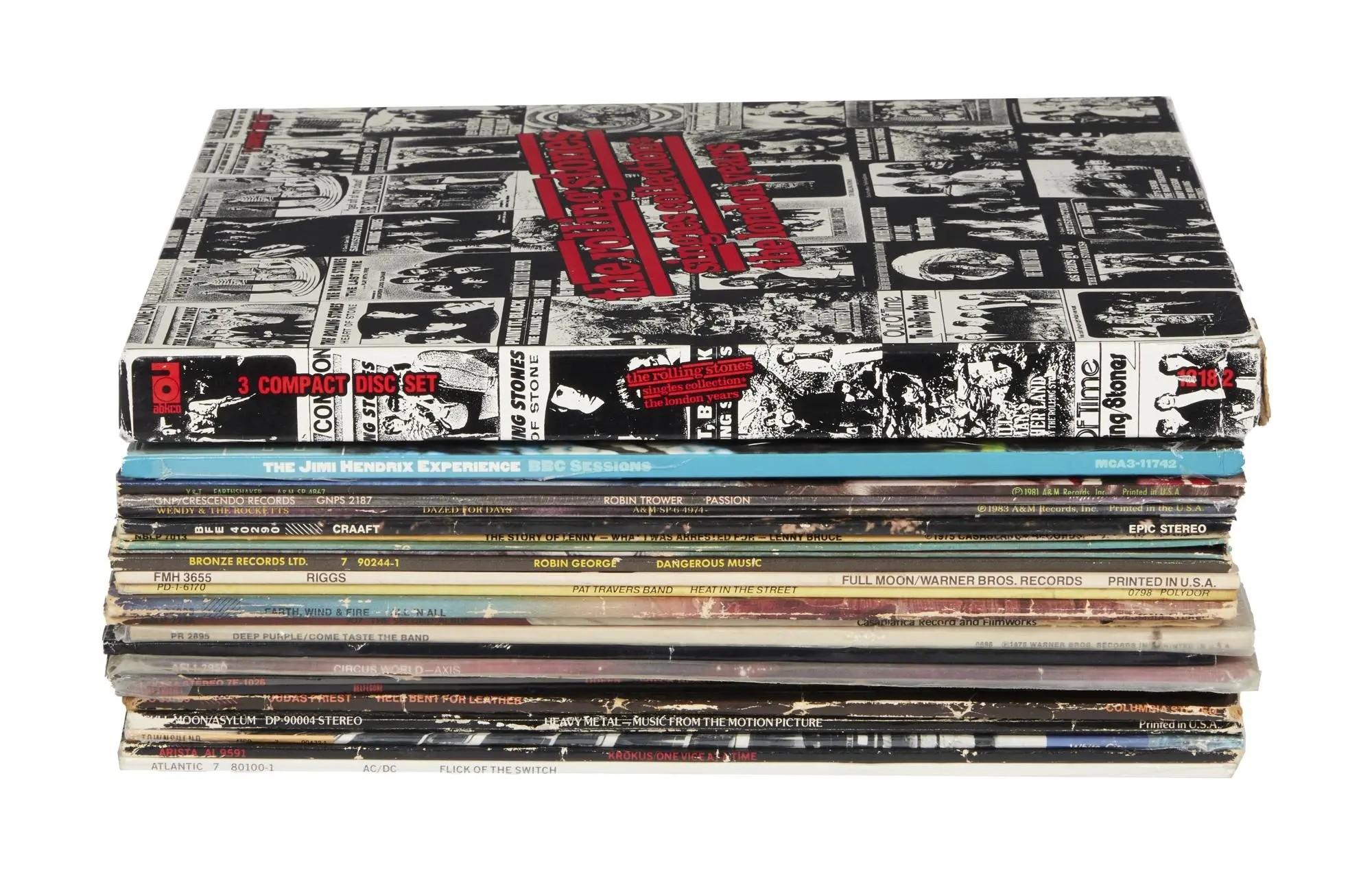 Lot #501. Tommy Lee | Collection of Rock & Roll Record Albums Lot #501 Tommy Lee Collection of Rock & Roll Record Albums