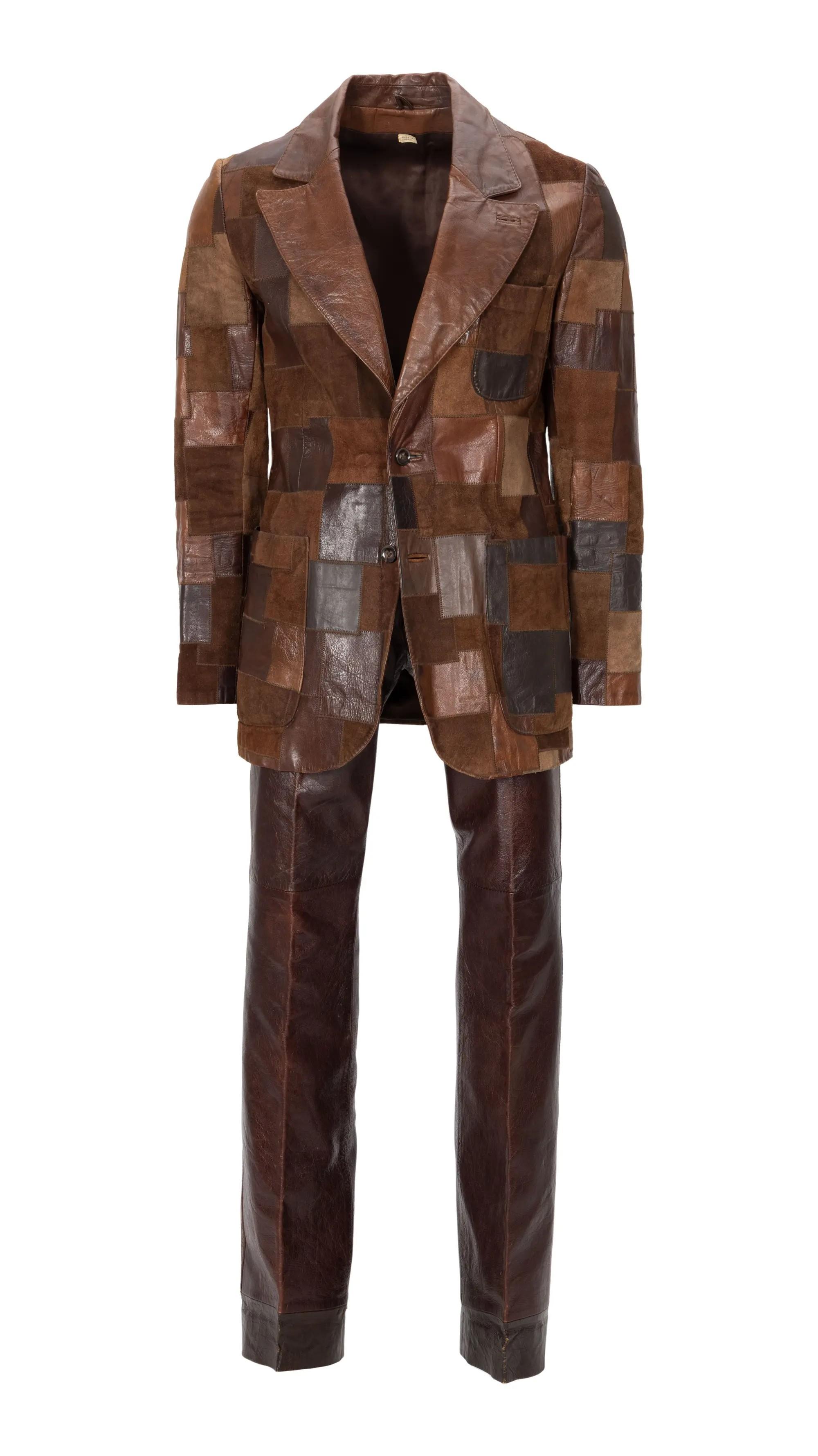 Lot #204. Mark Lindsay | "Arizona and Other States of Mind" Album Cover-Worn Leather Jacket with Pants and CD Lot #204 Mark Lindsay "Arizona and Other States of Mind" Album Cover-Worn Leather Jacket with Pants and CD