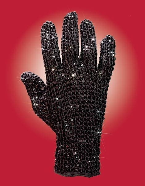 Michael Jackson Black Glove and Arm Brace MICHAEL JACKSON BLACK GLOVE AND ARM BRACE