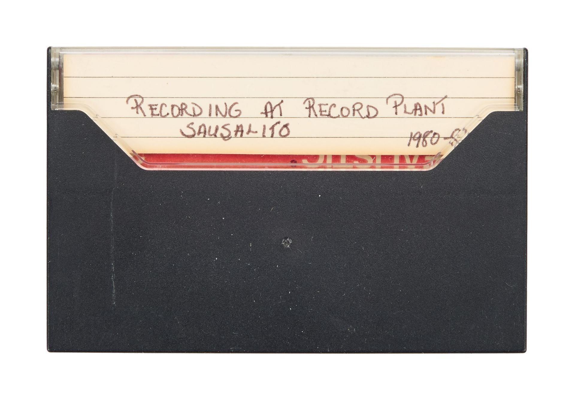cassette tape in a black case