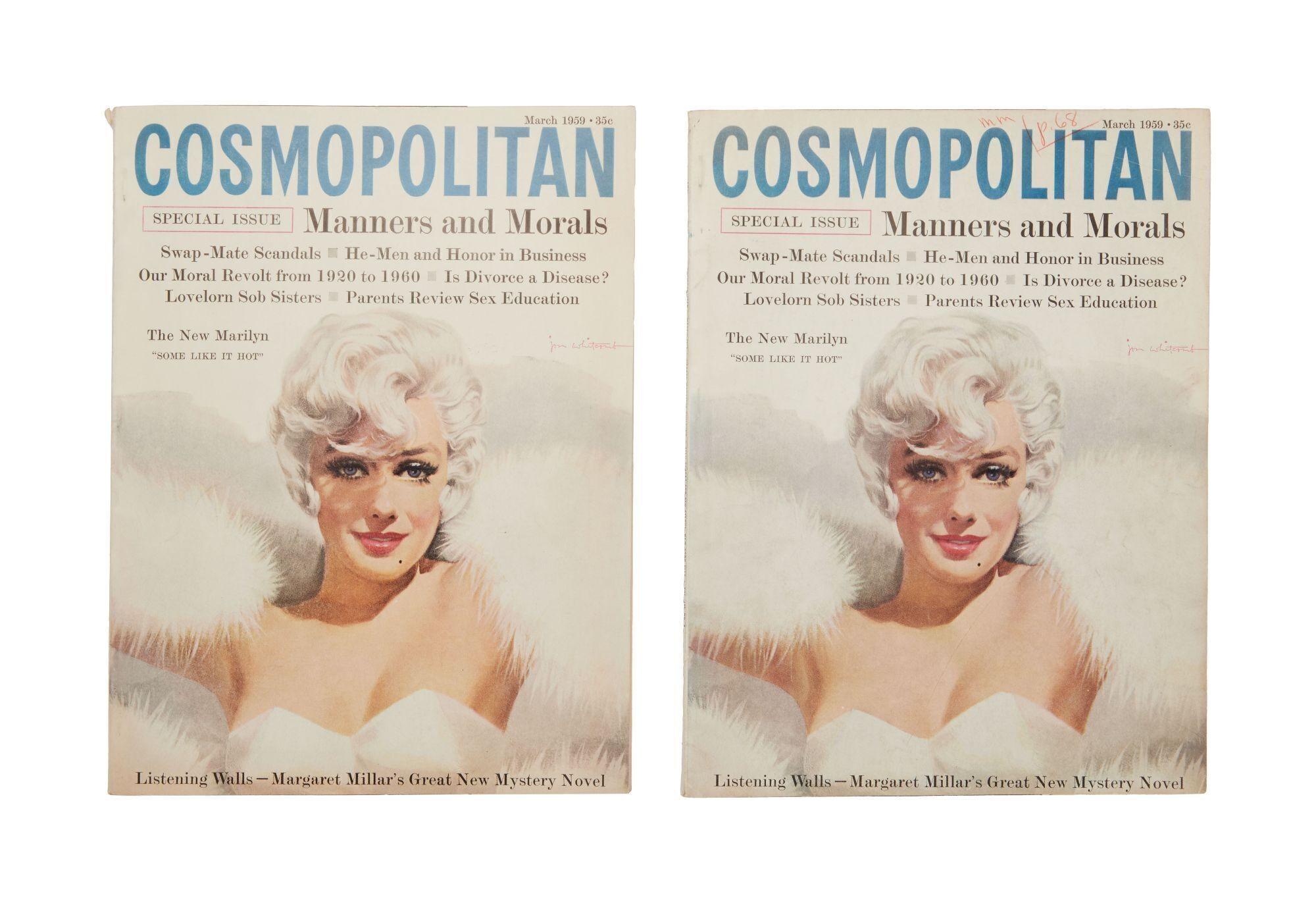 Lot #1. Marilyn Monroe | 1959 Original Gouache Painting by Jon Whitcomb for the Cover of Cosmopolitan Magazine