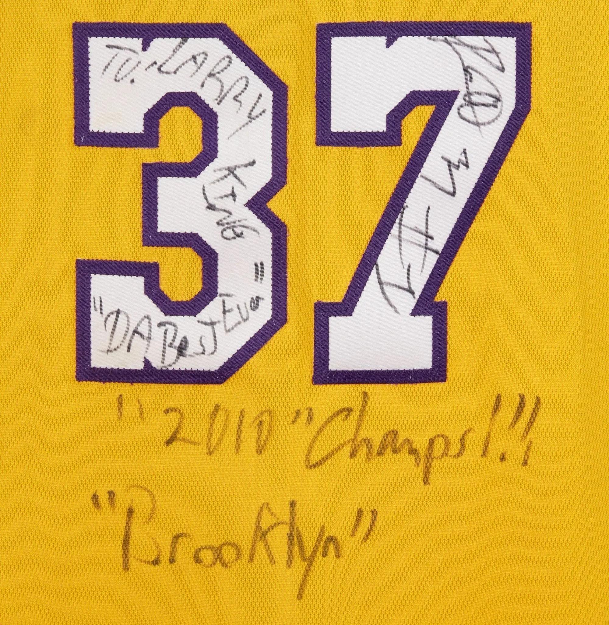 Lot #357. Larry King | 2010 Ron Artest Signed Lakers Jersey