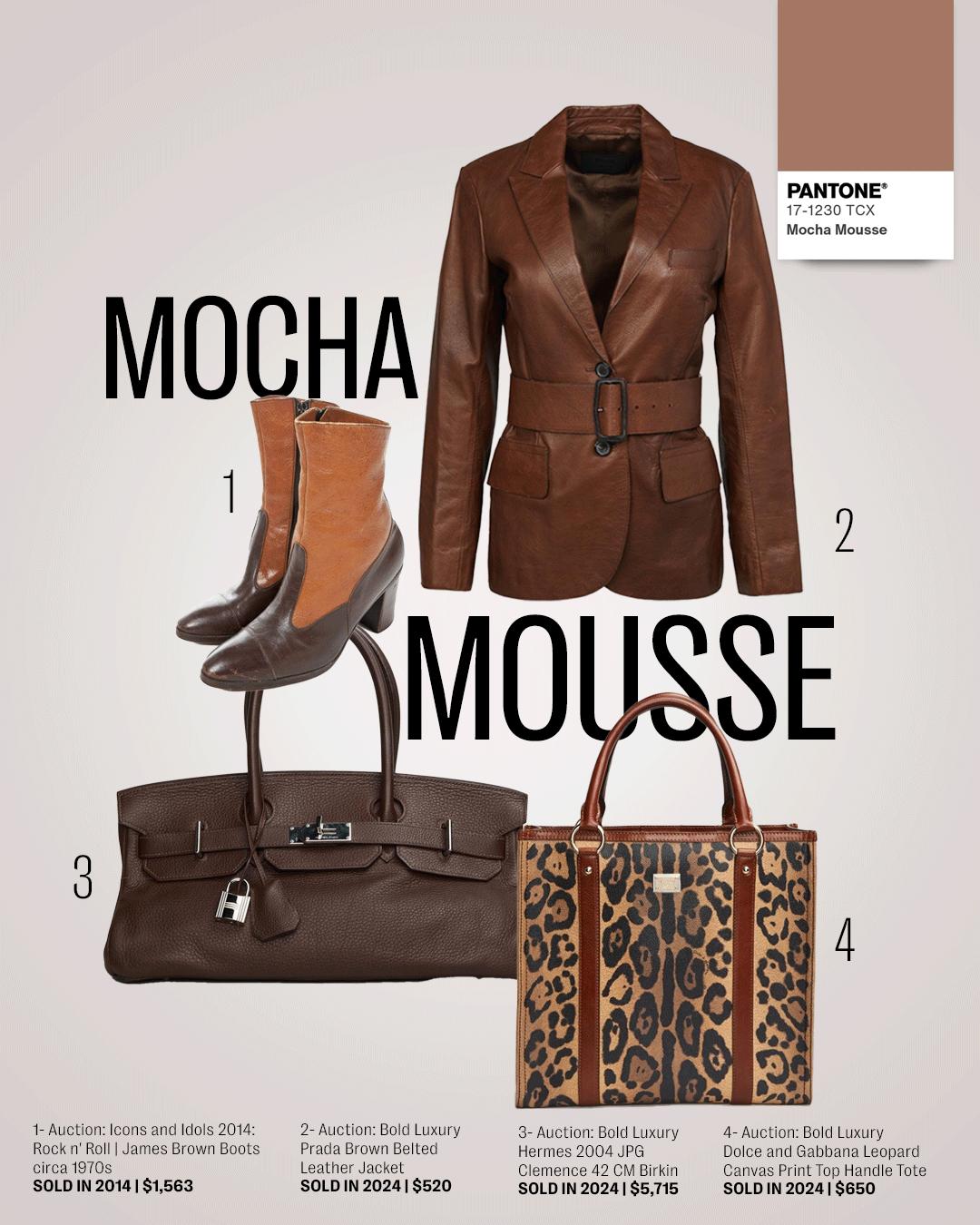 a pantone color called mocha mousse is being advertised