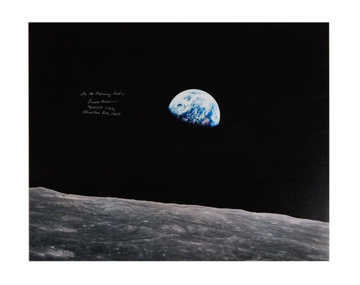 NASA - Apollo 8 | Frank Borman Signed "Earthrise" Lithograph
