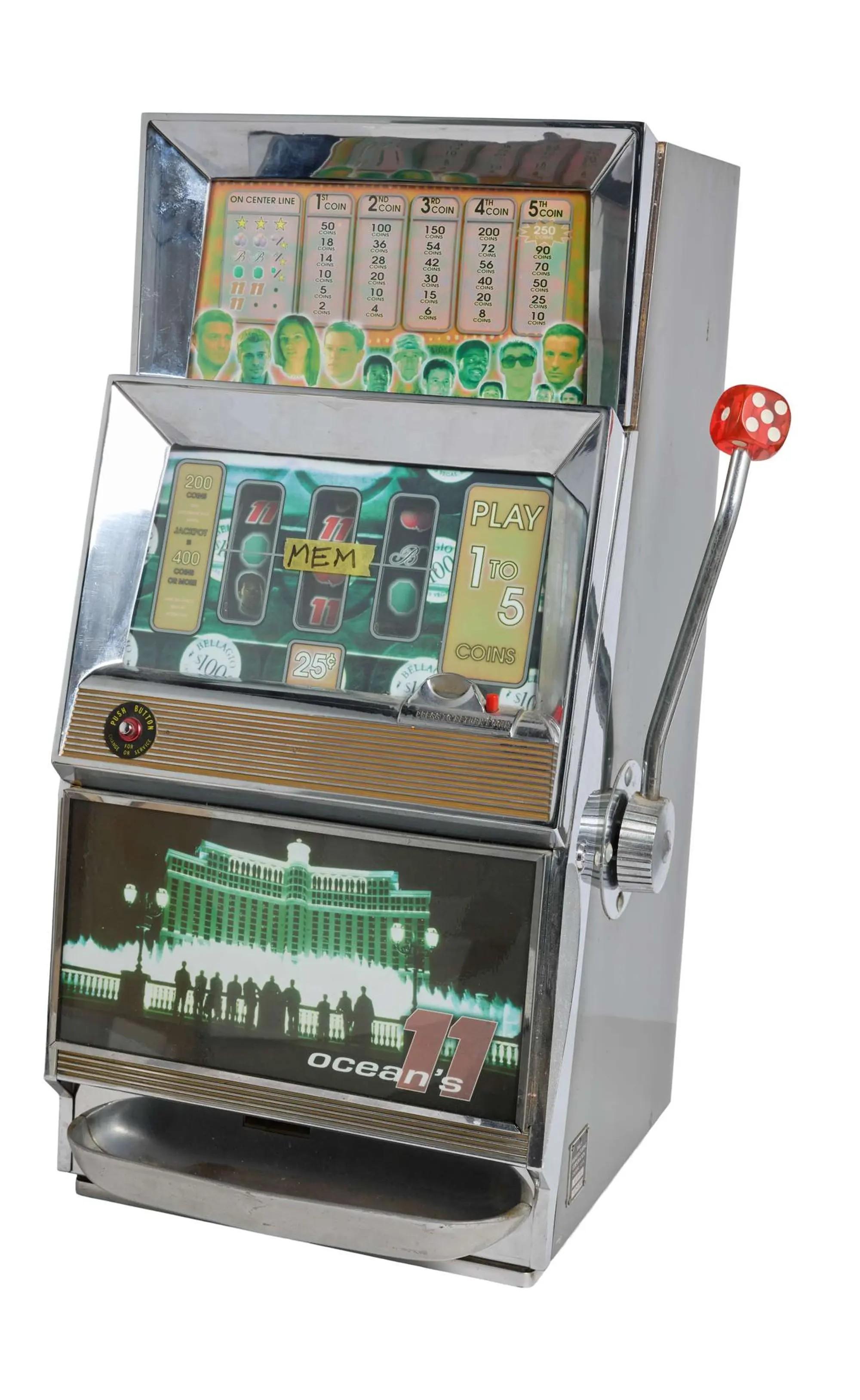 Lot #8  Jerry Weintraub “Ocean’s Eleven” Themed Slot Machine