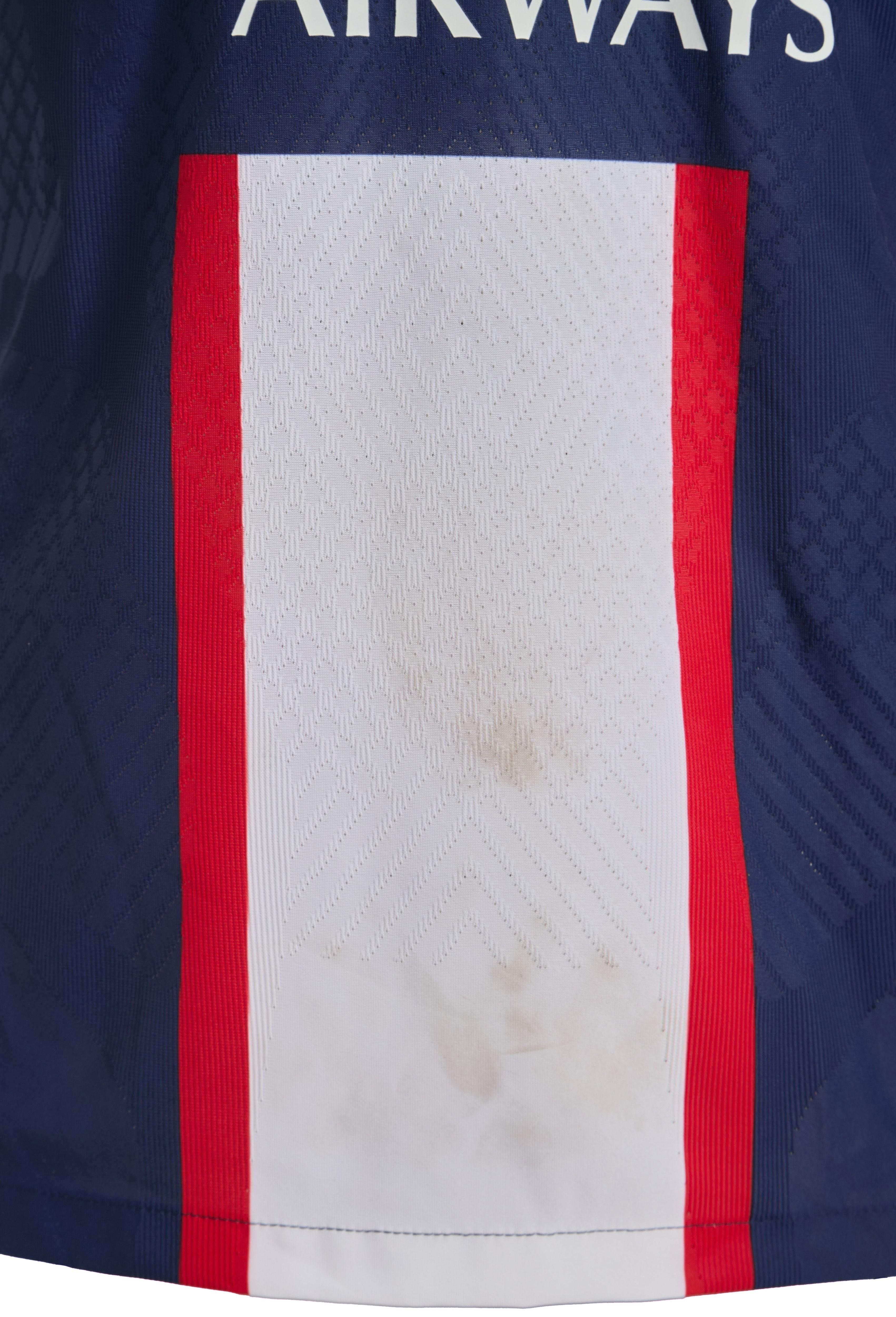 Kylian Mbappe | Match-Worn 2022 Paris Saint-Germain Jersey (MeiGray)