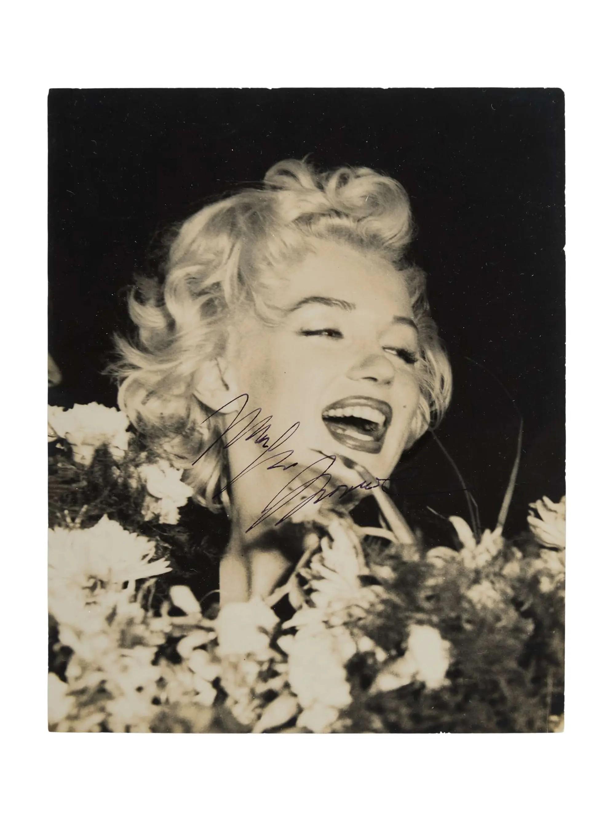 Lot #113. Marilyn Monroe | 1954 Signed Black and White Photograph Lot #113 Marilyn Monroe 1954 Signed Black and White Photograph