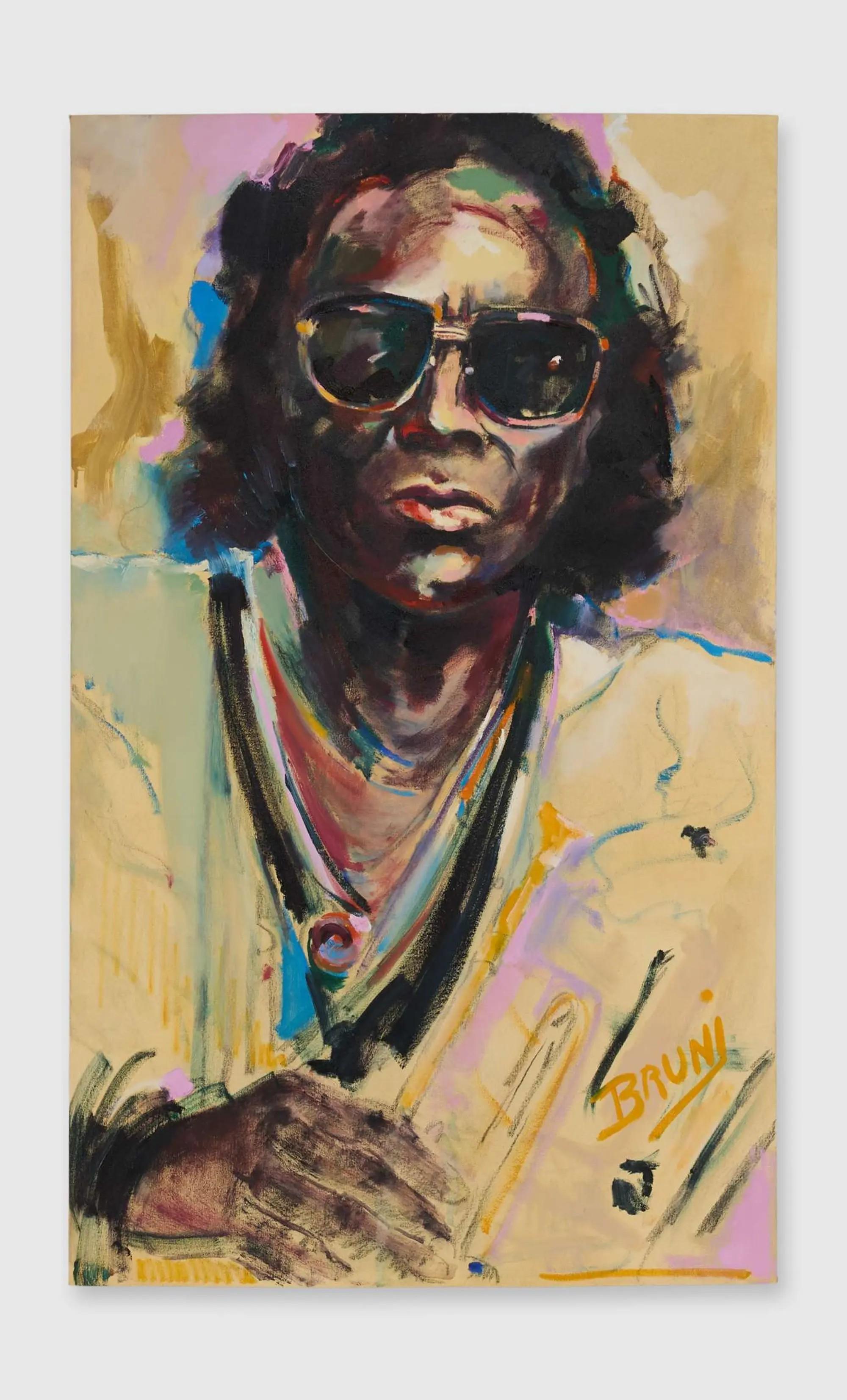 Lot #337  Roberta Flack Bruni Sablan Miles Davis Portrait (B)