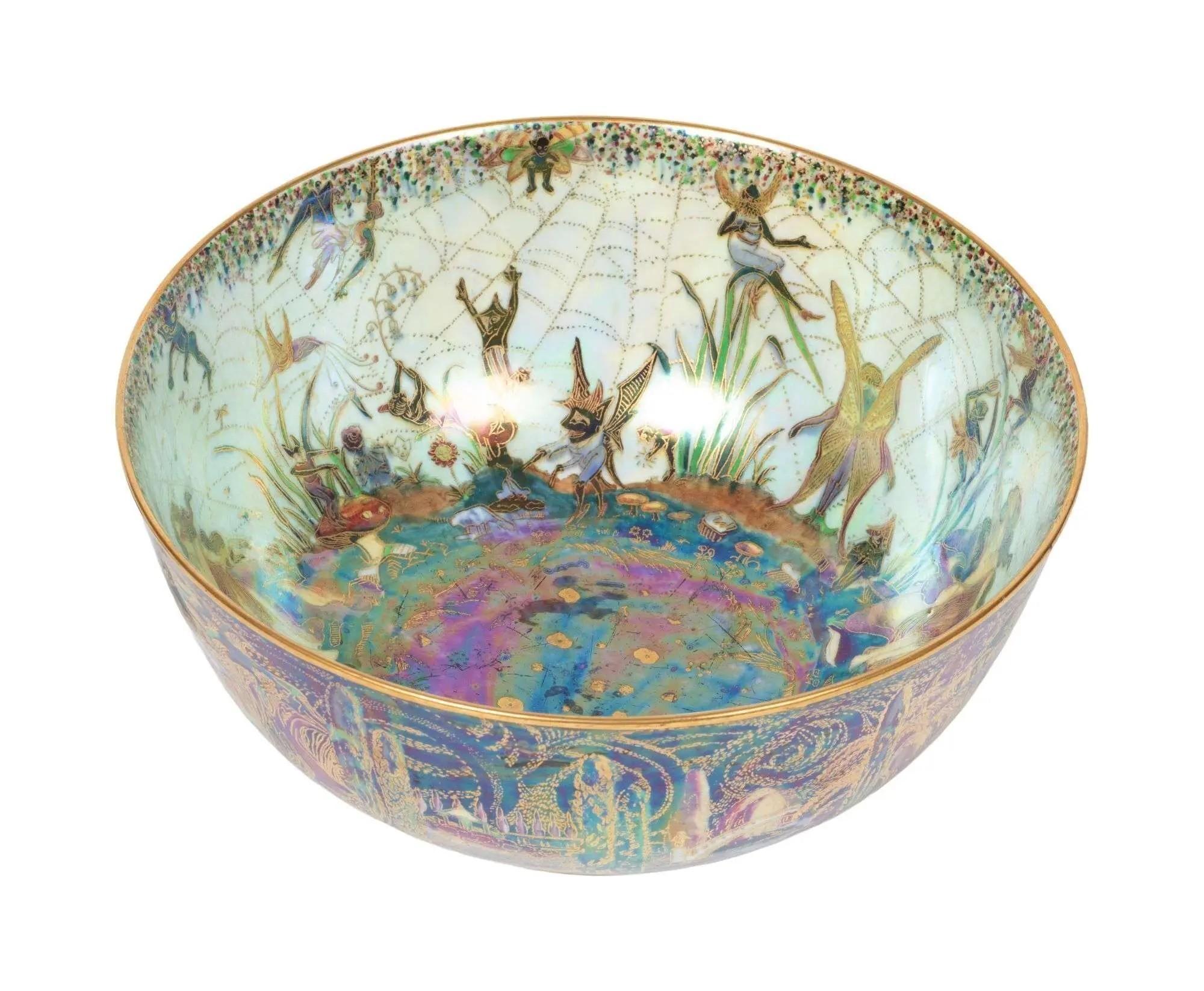 Lot #374 Whoopi Goldberg | Daisy Makeig-Jones for Wedgwood Fairyland Lustre Poplar Tree Bowl a Daisy Makeig-Jones for Wedgwood Fairyland Lustre Poplar Tree Bowl