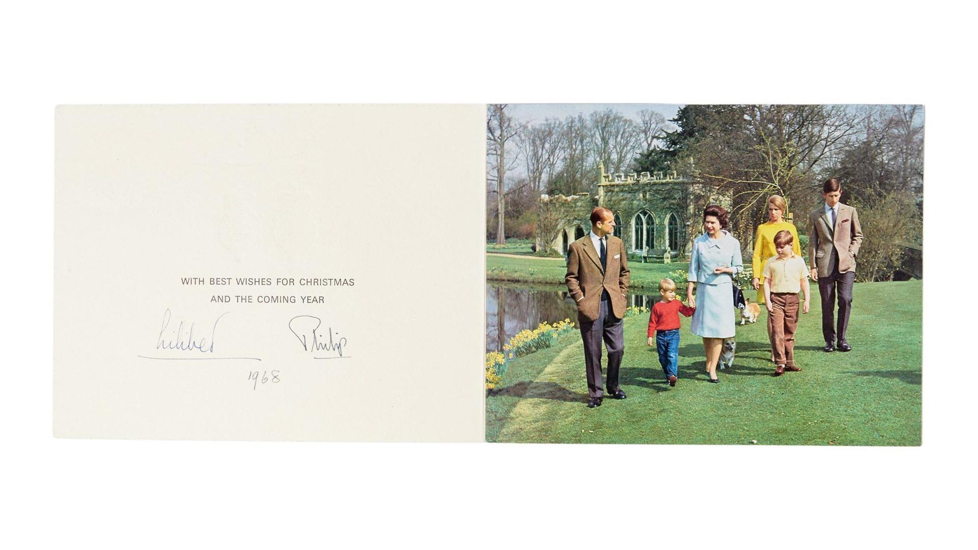 Queen Elizabeth II | "Lilibet" Signed 1968 Holiday Card With Photograph Queen Elizabeth II "Lilibet" Signed 1968 Holiday Card With Photograph