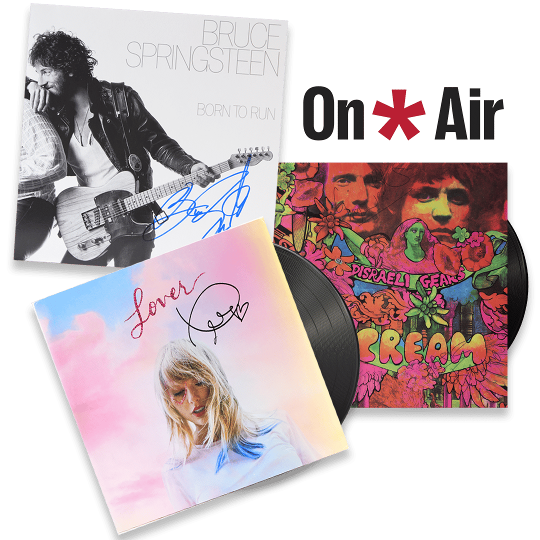 Signed Bruce Springsteen, Taylor Swift, & Cream Vinyls