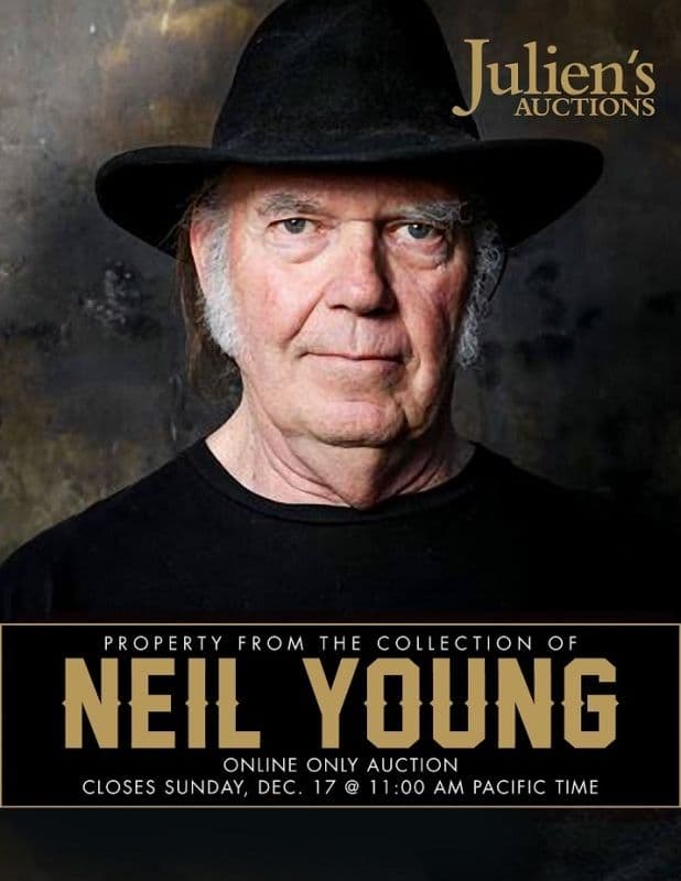 Julien's Auctions is holding an online only auction of Neil Young