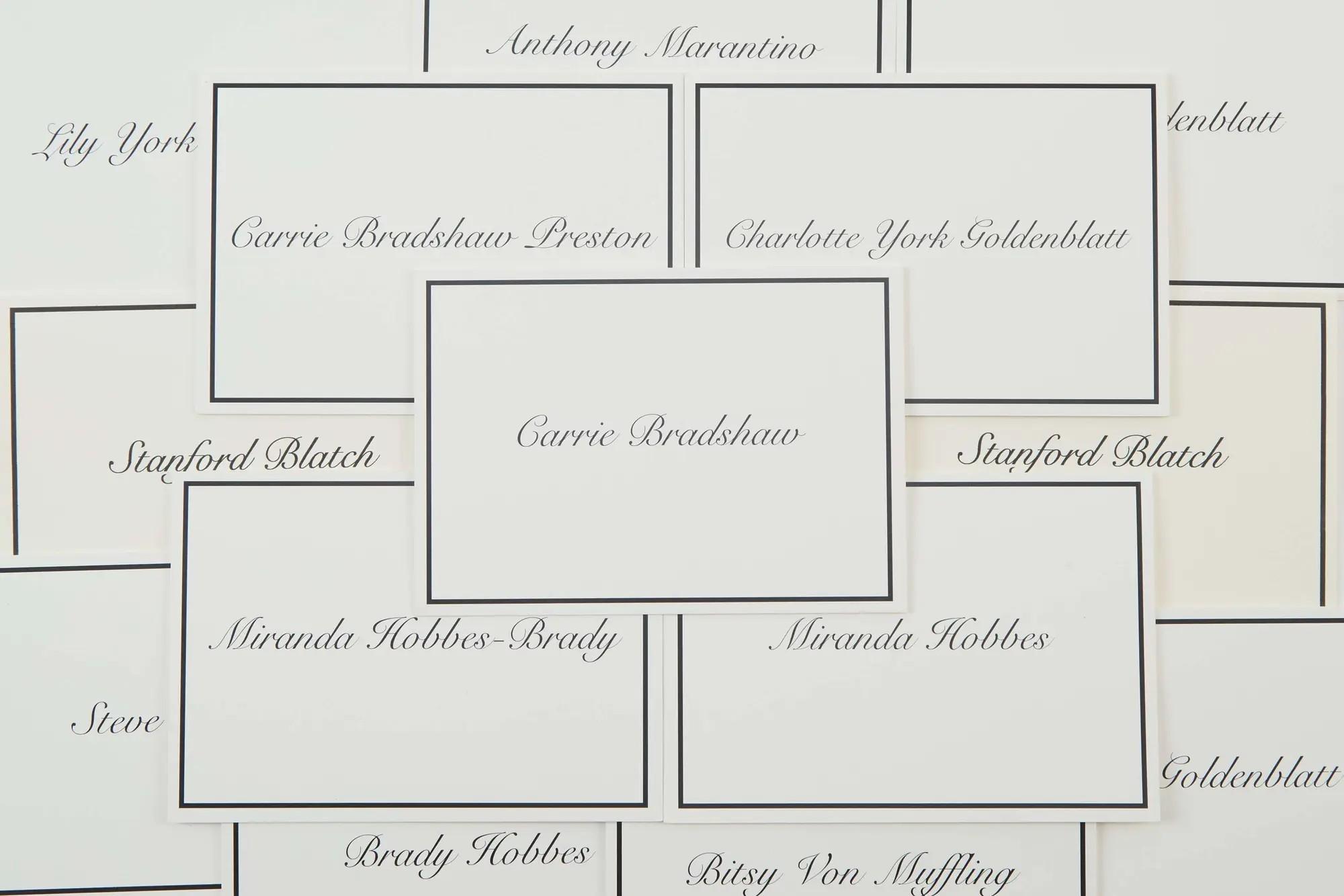 Lot #74. And Just Like That… | Mr. Big's Funeral Place Cards A Lot #74 And Just Like That… Mr. Big's Funeral Place Cards A