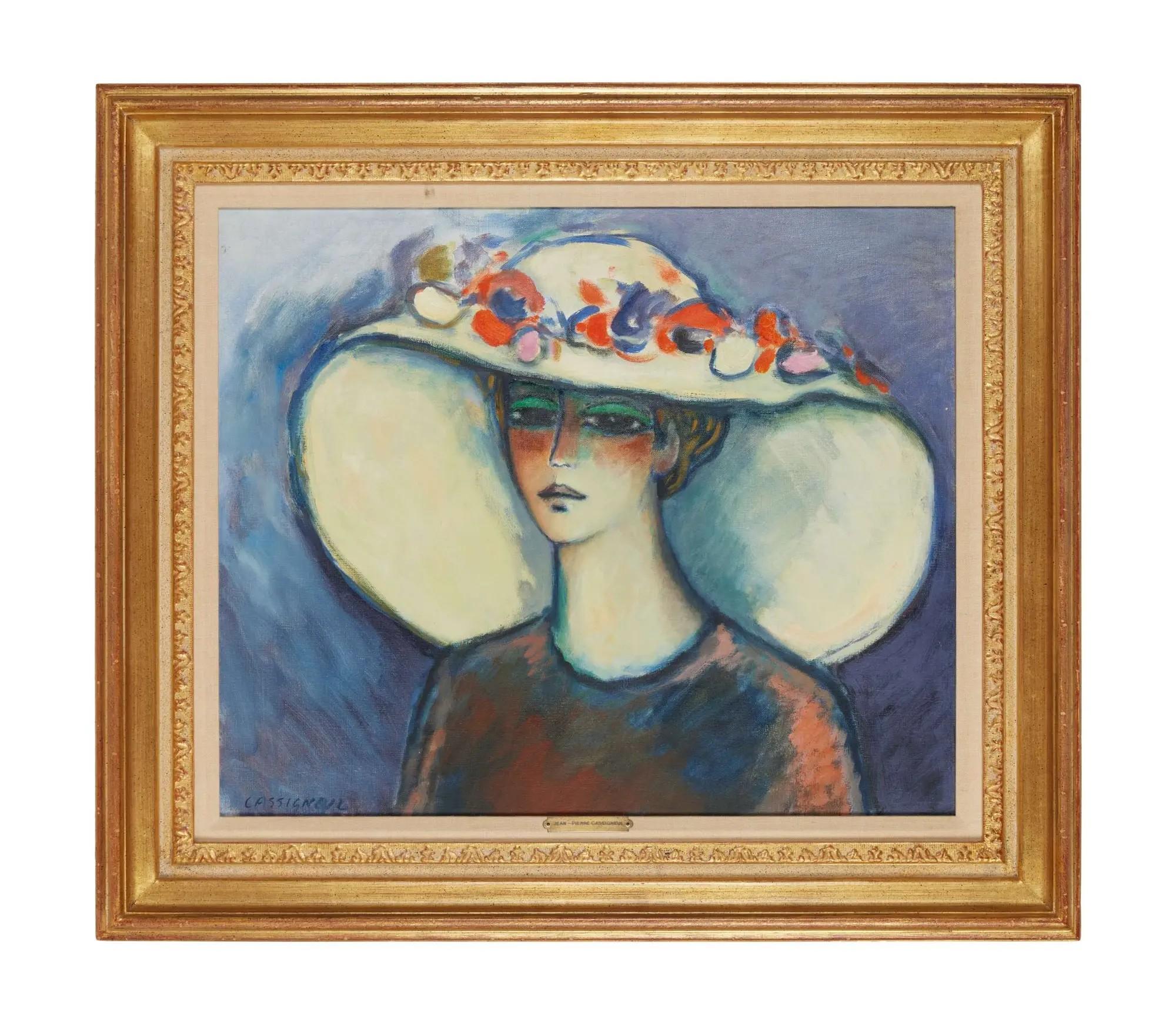 Lot #623  Jerry Weintraub Jean-Pierre Cassigneul Painting of a Woman