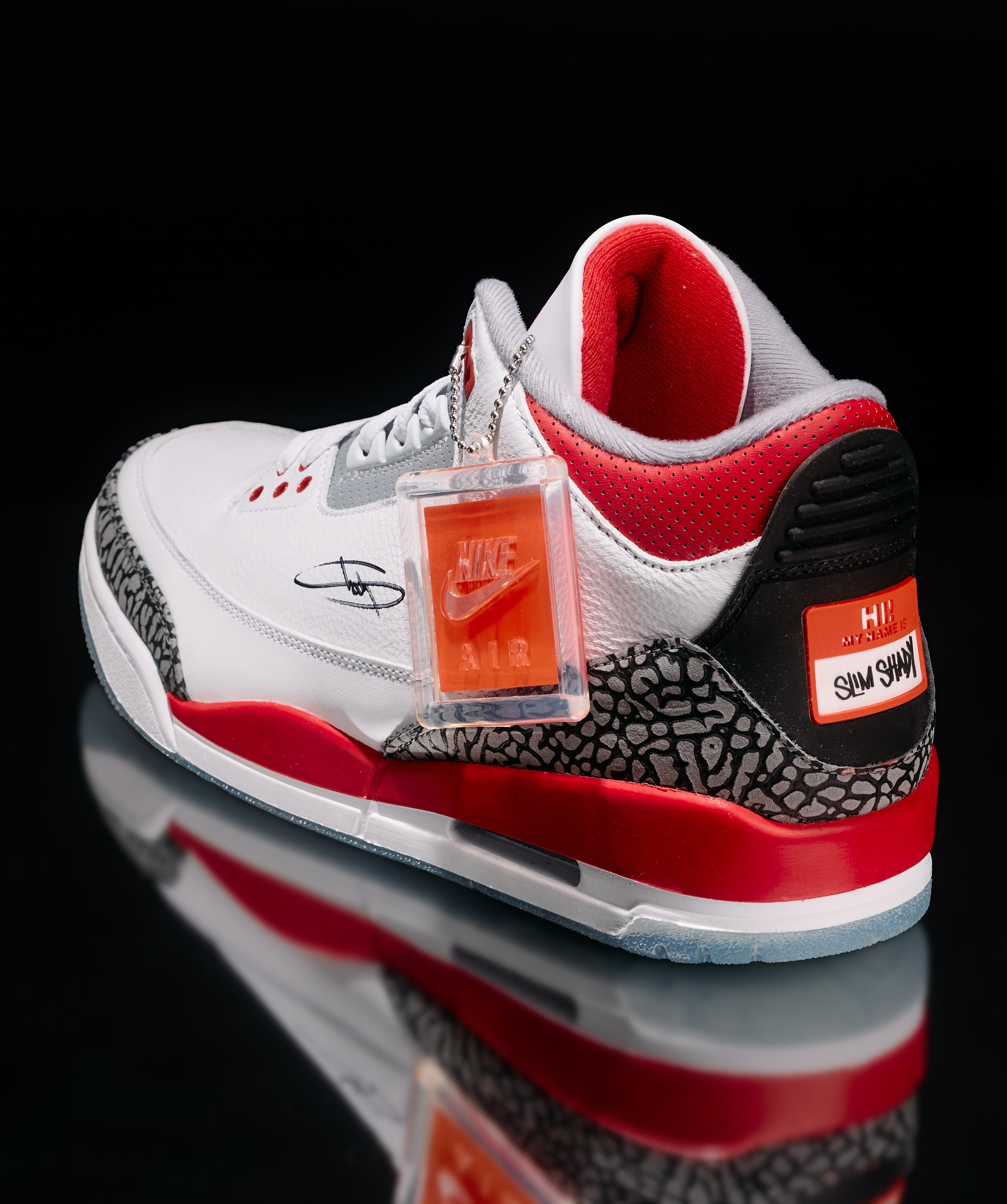 Eminem | Signed Nike Air Jordan 3 “Slim Shady” Player Exclusive Sneakers with Original Box
