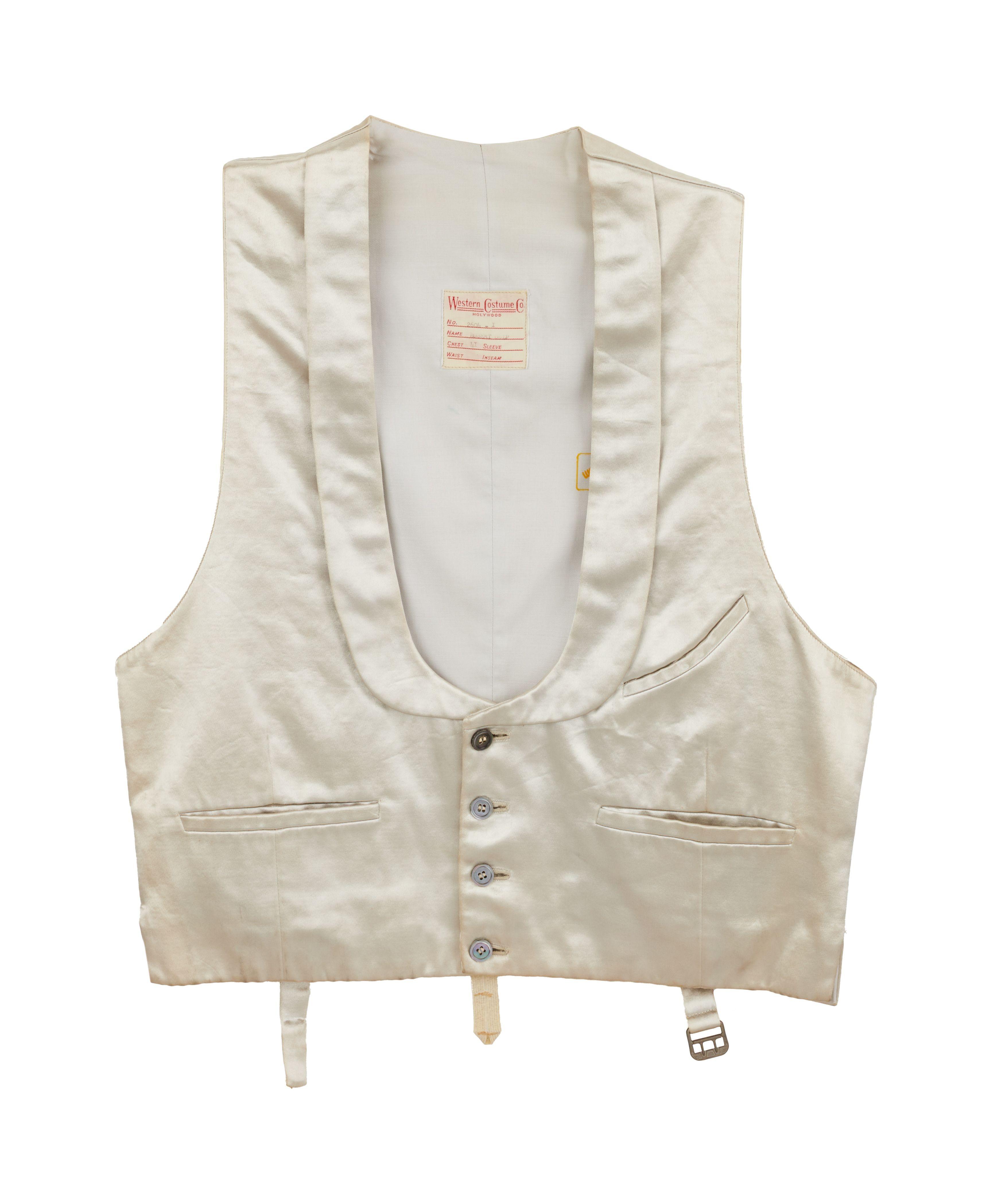 a white western vest
