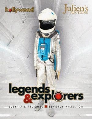 A poster for Julien's Auctions Legends and Explorers