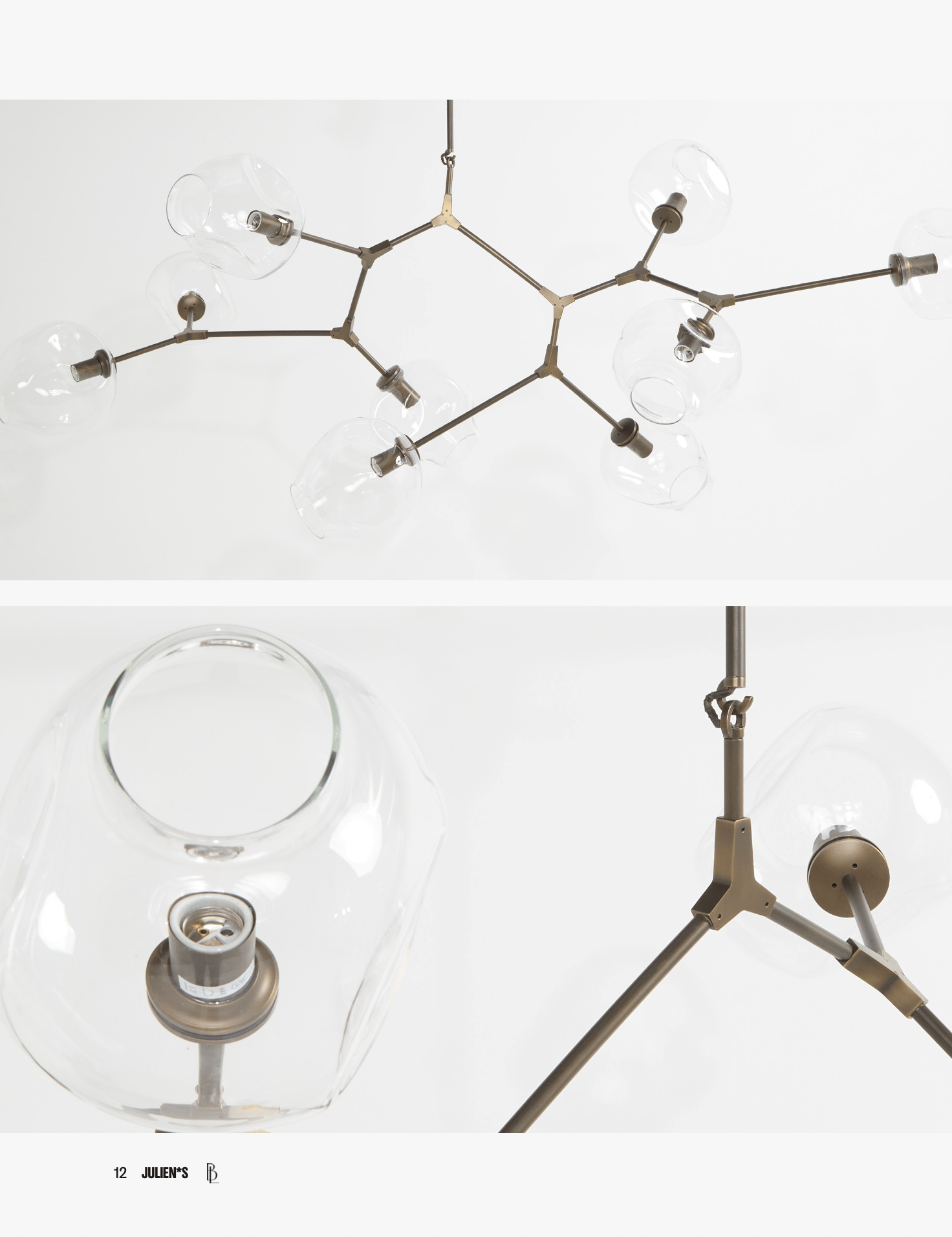 Lindsey Adelman Nine Globe Branching Bubble Chandelier Gwyneth Paltrow chandelier