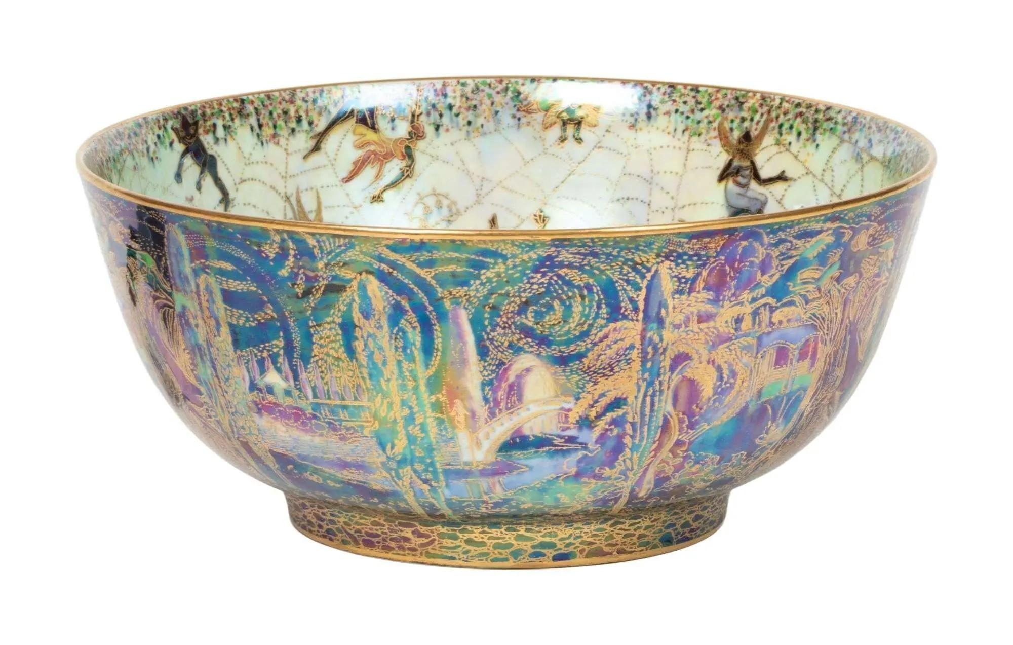 a Daisy Makeig-Jones for Wedgwood Fairyland Lustre Poplar Tree Bowl