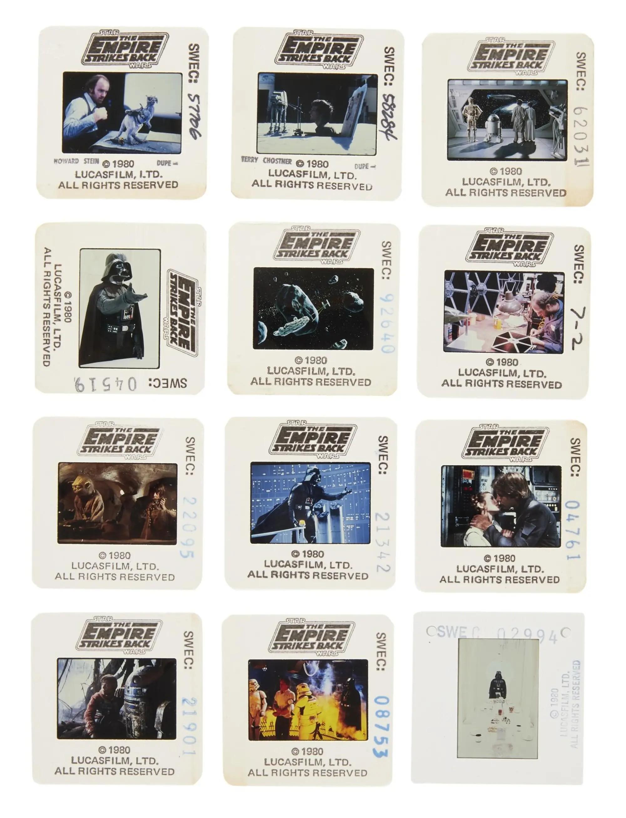Lot #69. Star Wars: The Empire Strikes Back Photo Slides The Empire Strikes Back Photo Slides