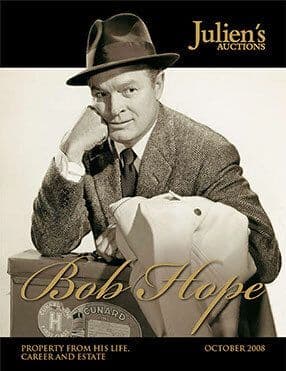 A poster for Julien's Auctions sale from the Estate of Bob Hope