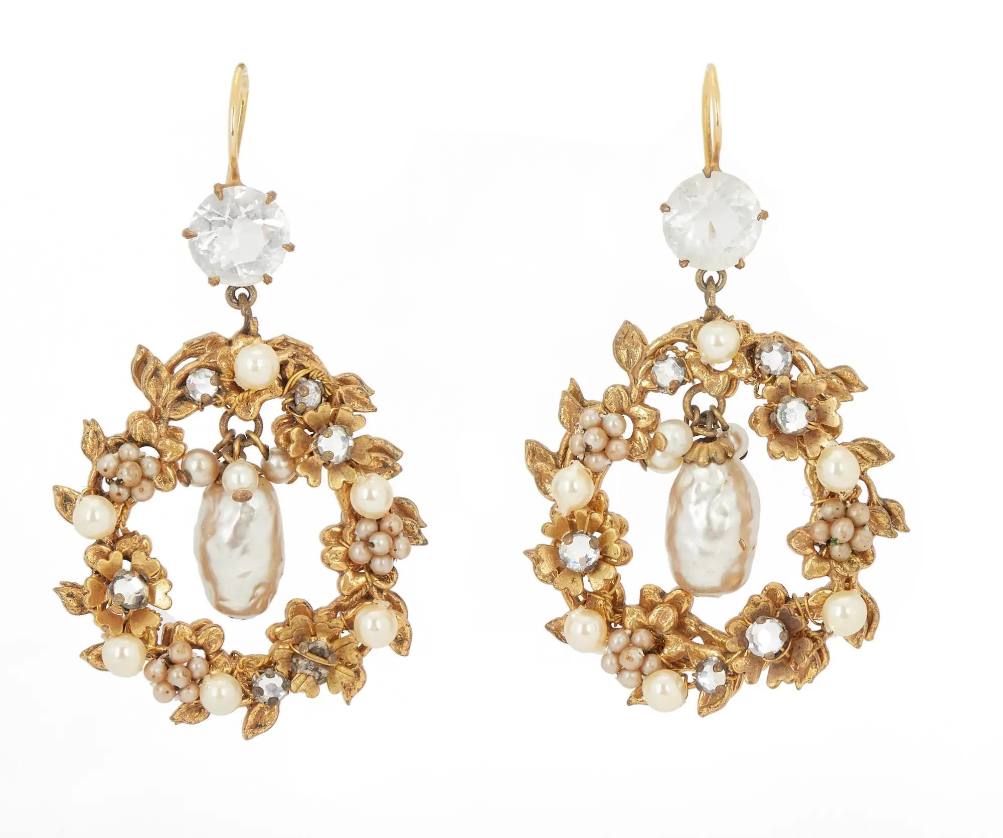 Lot #1. Rita Hayworth | Earrings from "Gilda" by Joseff Rita Hayworth Earrings from "Gilda" by Joseff