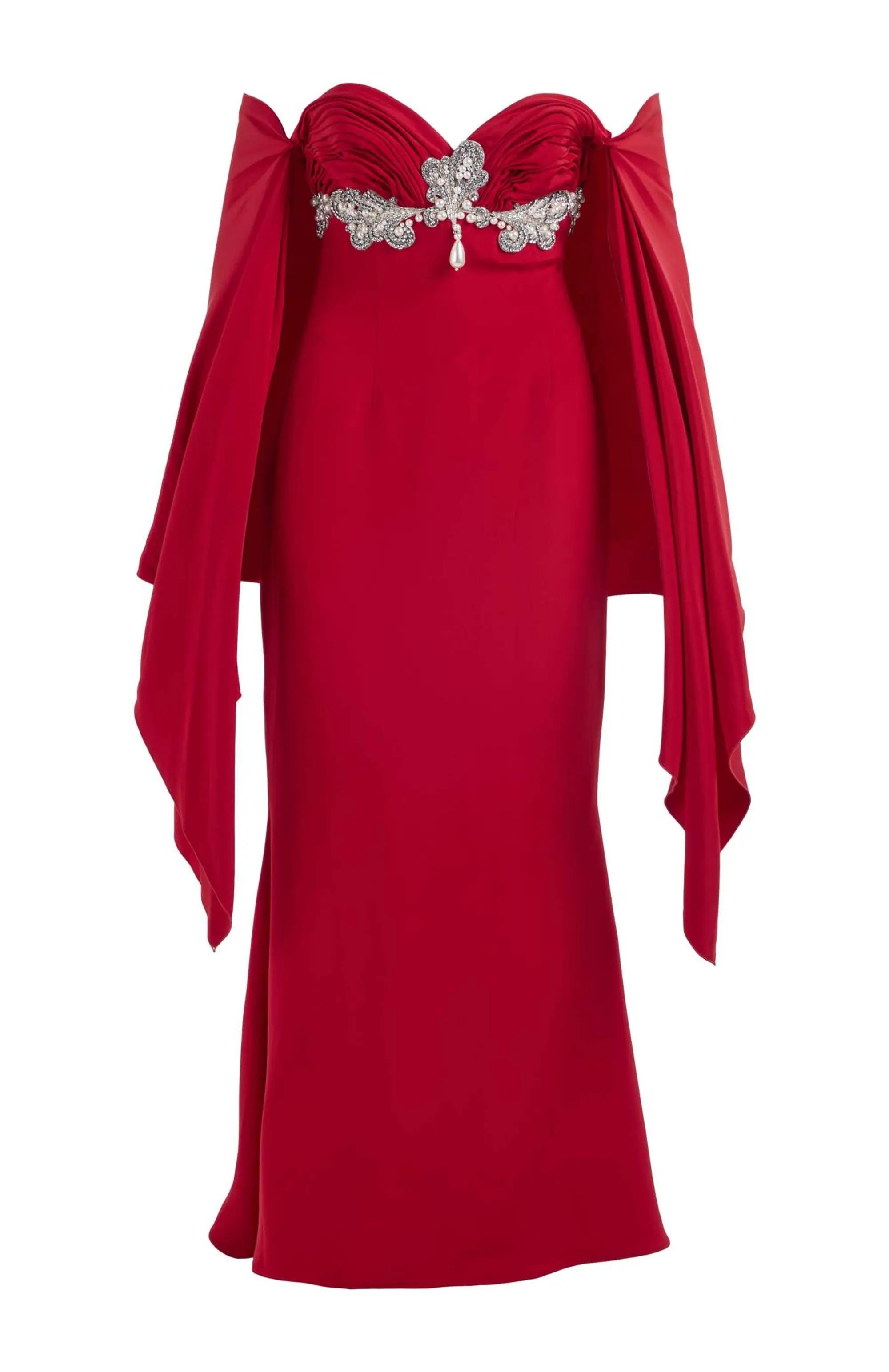 Lot #53  Joan Collins 1992 Bavaria Malt Commercial Gown