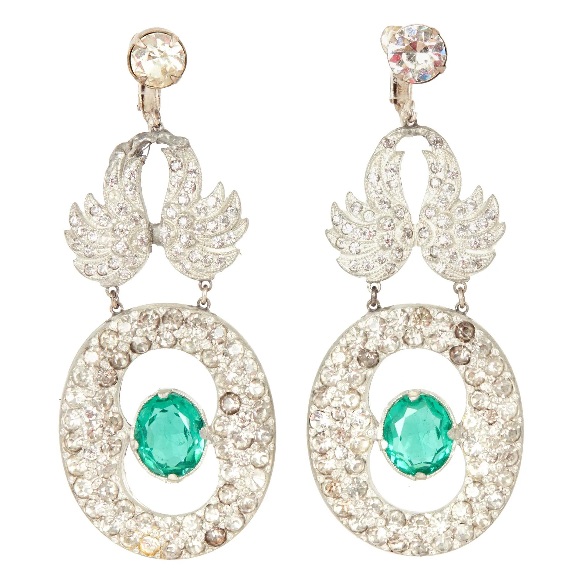 Lot #93. Mae West | Earrings from "The Heat's On" by Joseff Lot #93 Mae West Earrings from "The Heat's On" by Joseff