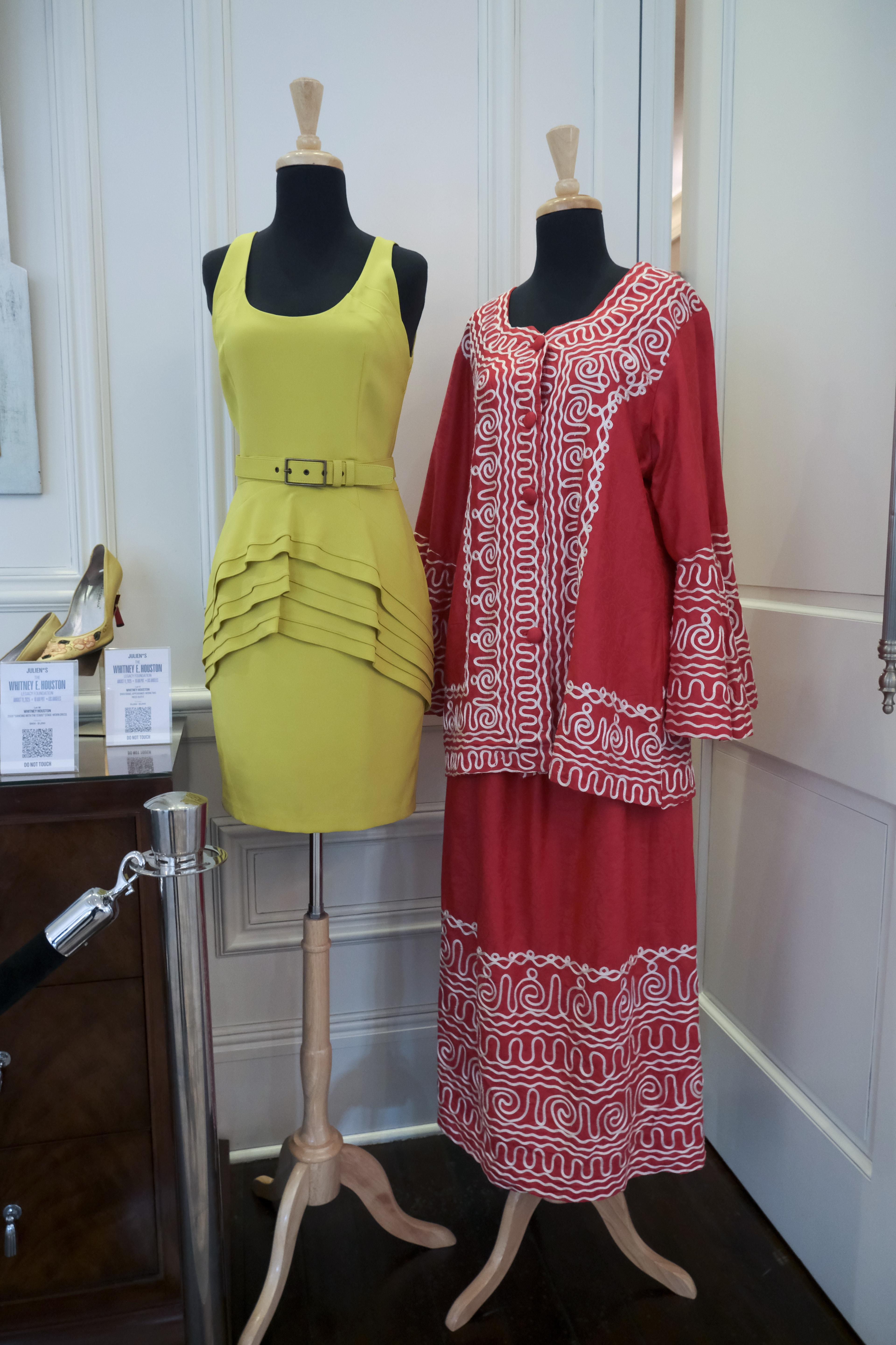 auction items on display at the Whitney E. Houston Legacy Foundation's Gala of Love