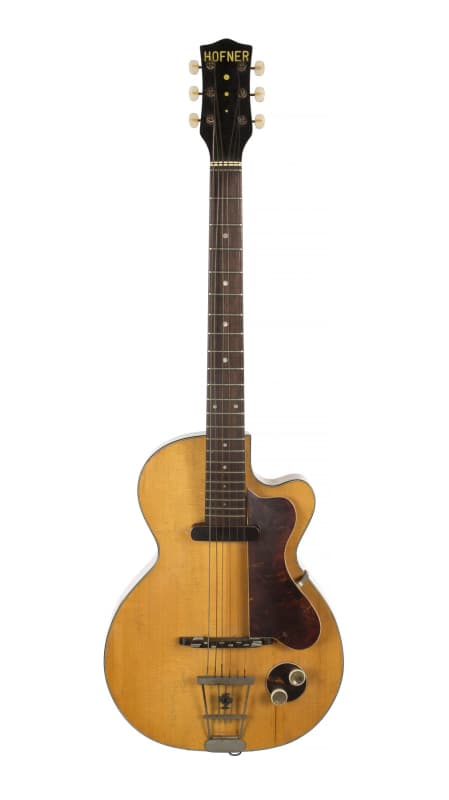 洋楽 e Harrison e Harrison RARE GEORGE HARRISON FIRST ELECTRIC GUITAR, THE HOFNER CLUB 40 •