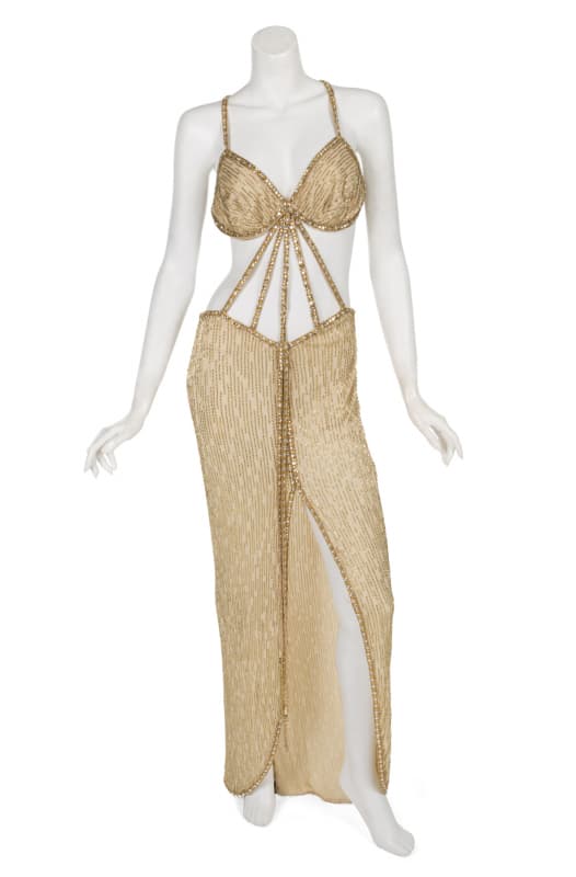 cher gold dress Cher