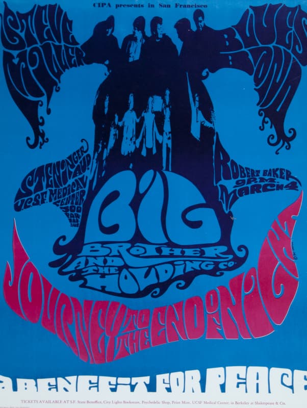 JANIS JOPLIN BIG BROTHER & THE HOLDING COMPANY PEACE BENEFIT