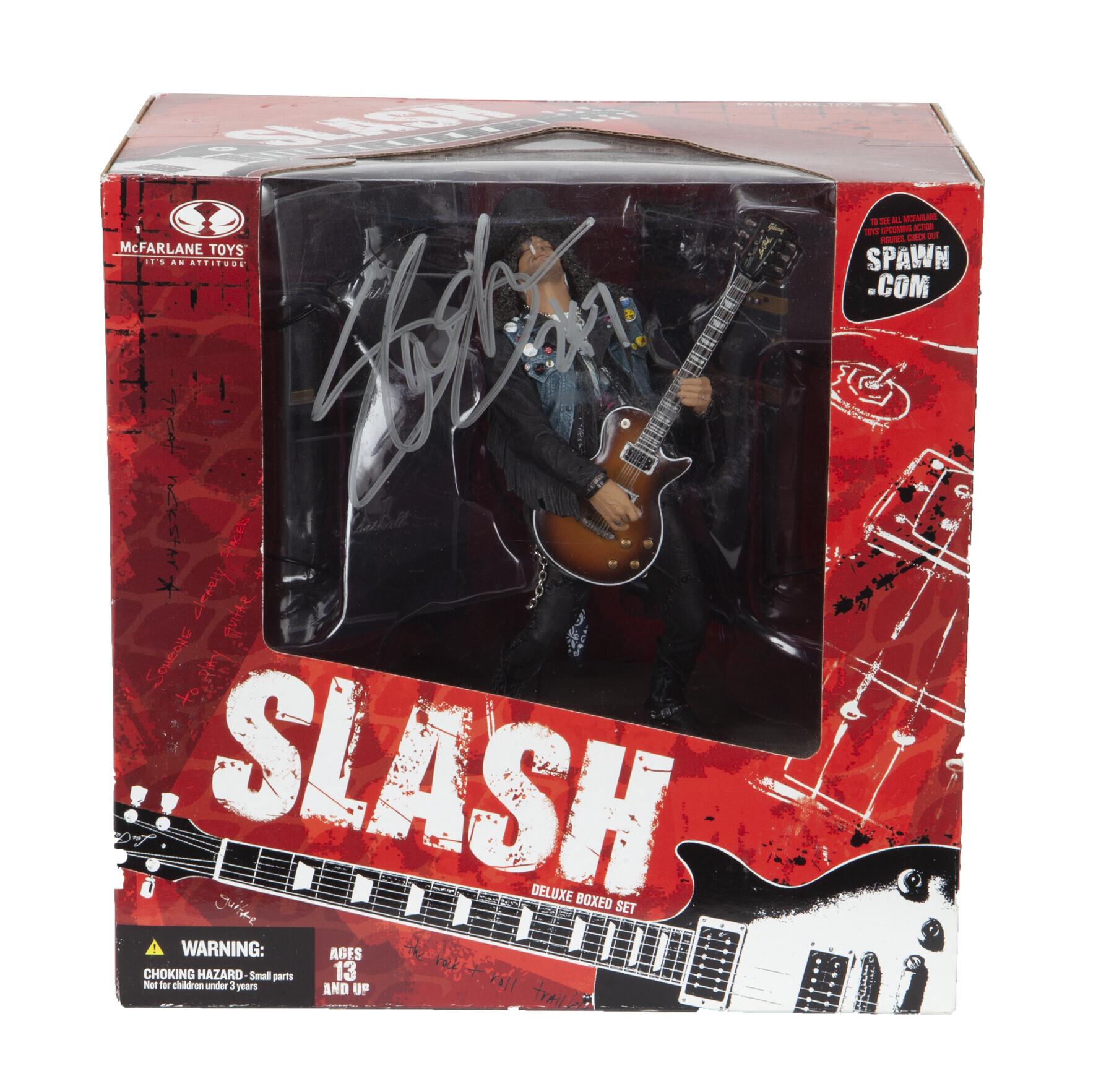 SLASH SIGNED DELUXE BOXED SET OF A SLASH ACTION FIGURE BY