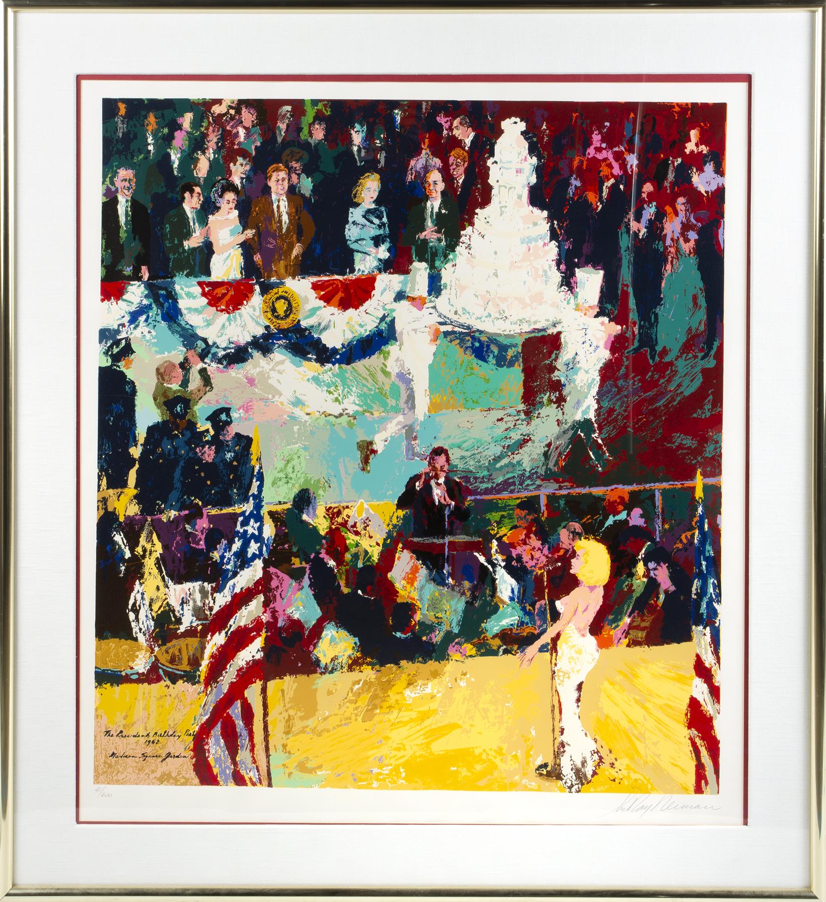 MARILYN MONROE AND JFK-RELATED LIMITED EDITION PRINT SIGNED BY