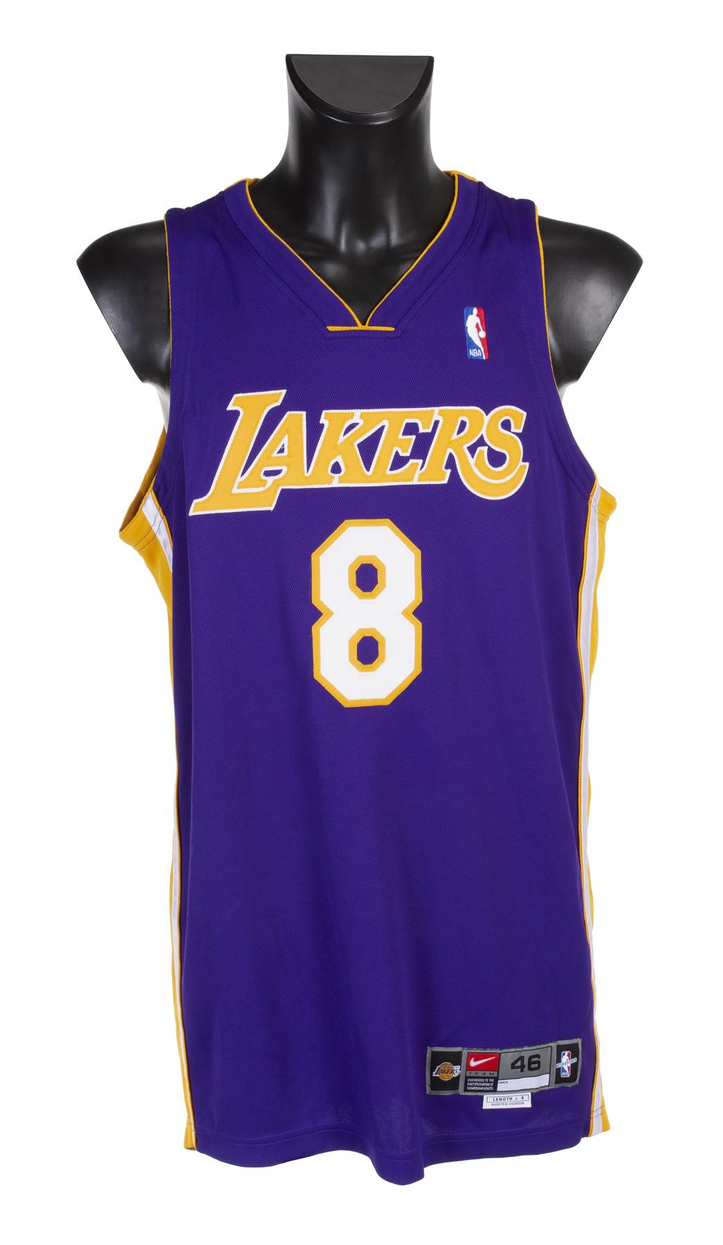 KOBE BRYANT SIGNED LAKERS AWAY JERSEY