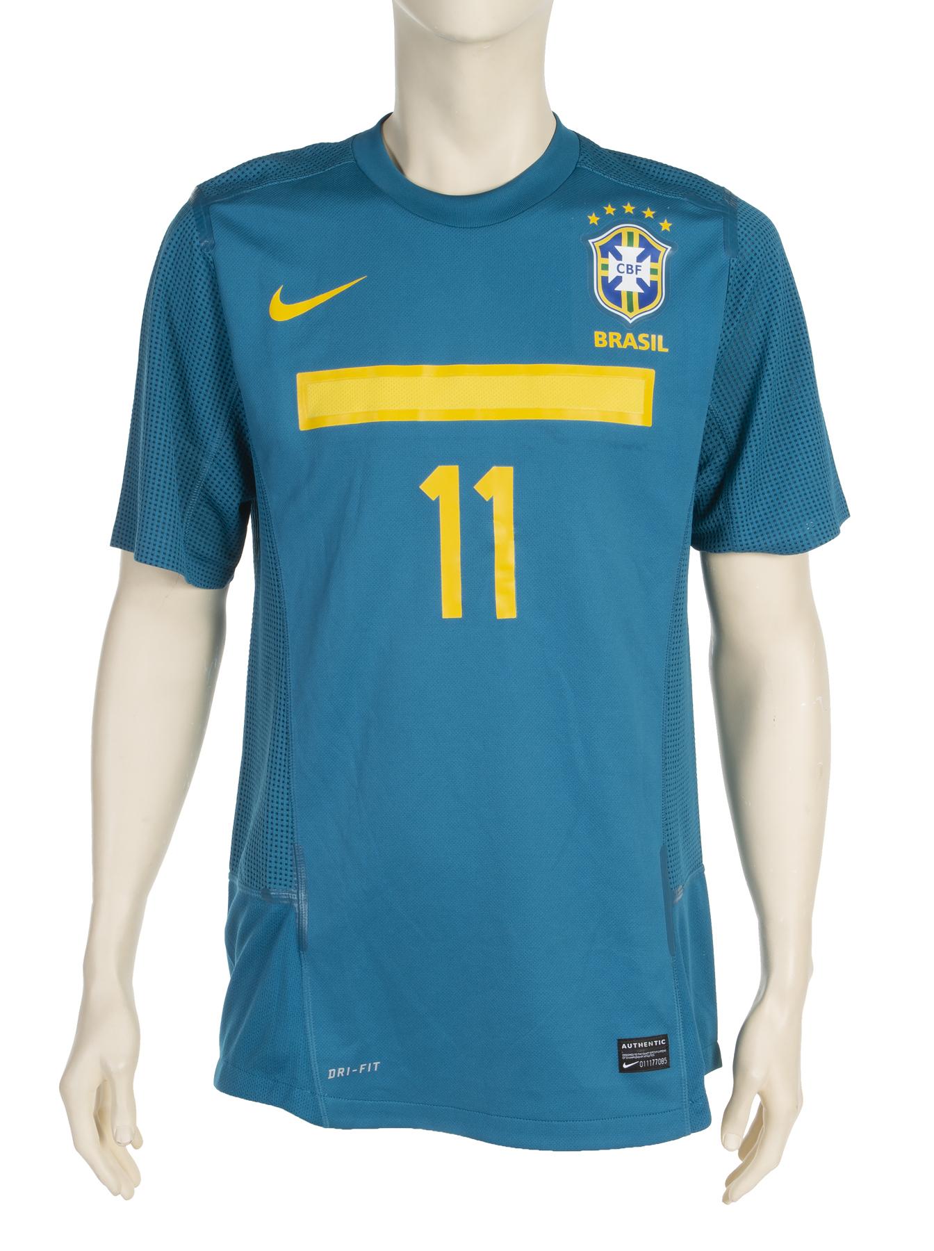 NEYMAR 2011 BRAZIL NATIONAL TEAM ISSUED JERSEY